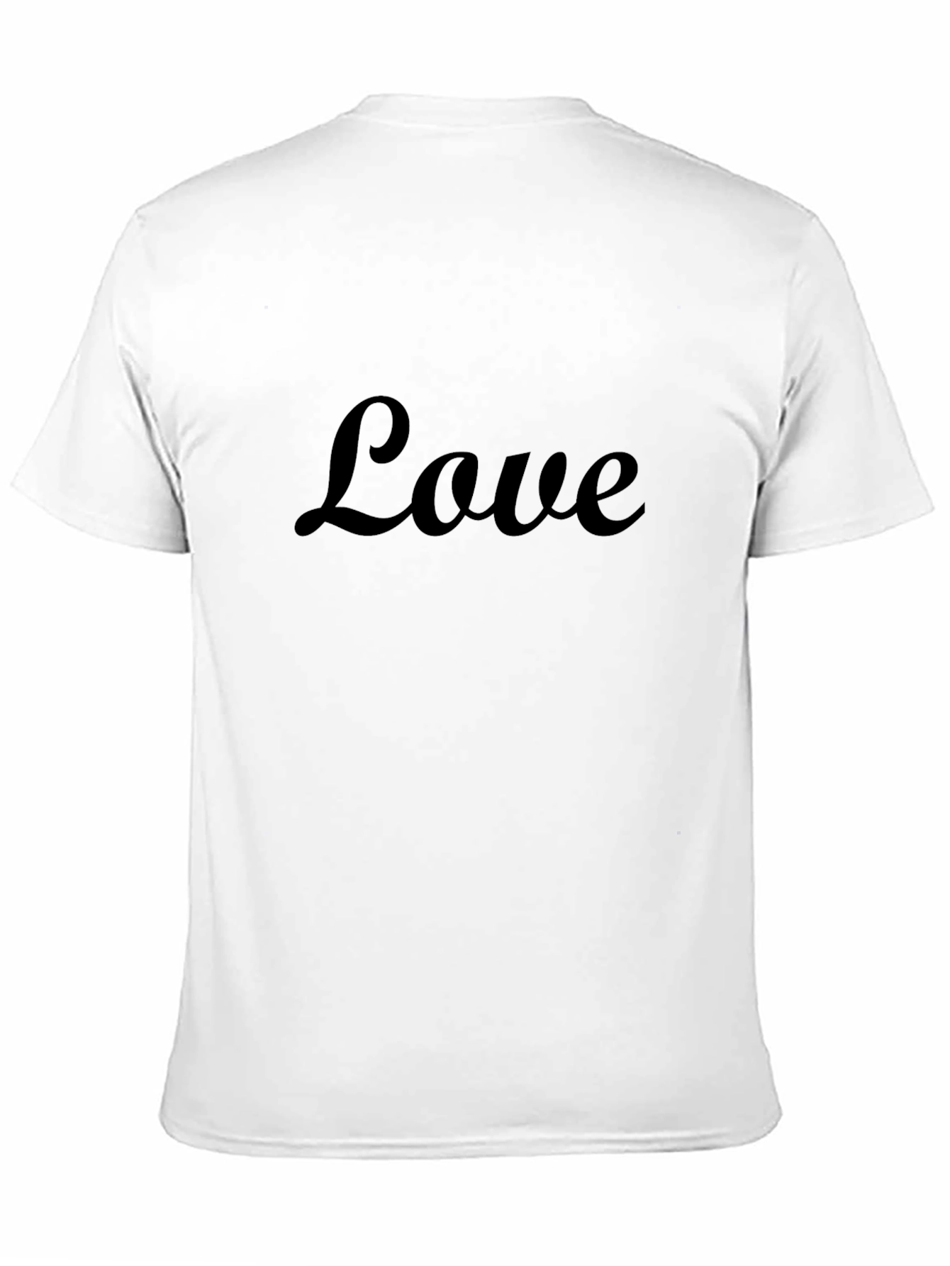 Love Script Black T-Shirt - Stylish Casual Wear