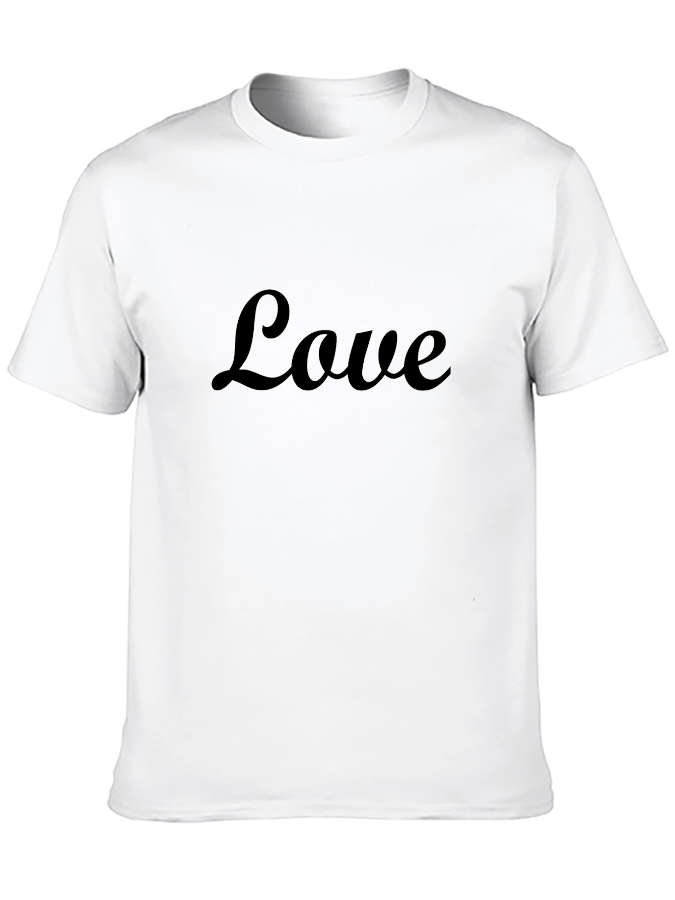 Love Script Black T-Shirt - Stylish Casual Wear