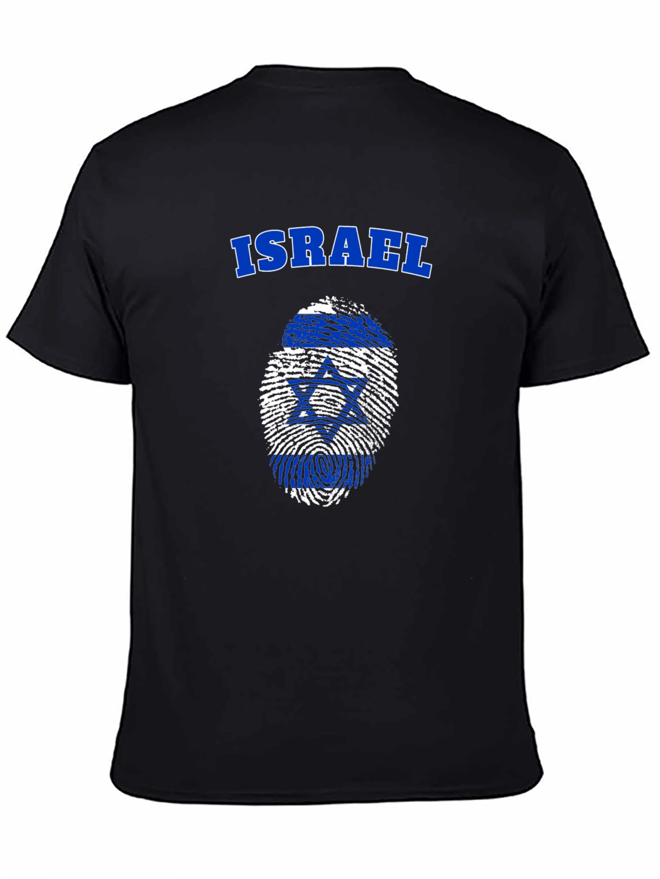 Israel Flag Fingerprint T-Shirt - Patriotic Pride