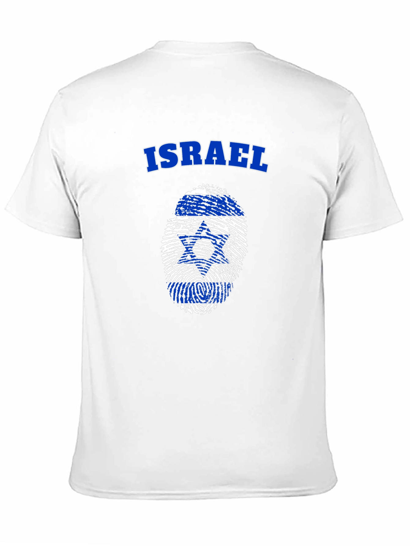 Israel Flag Fingerprint T-Shirt - Patriotic Pride