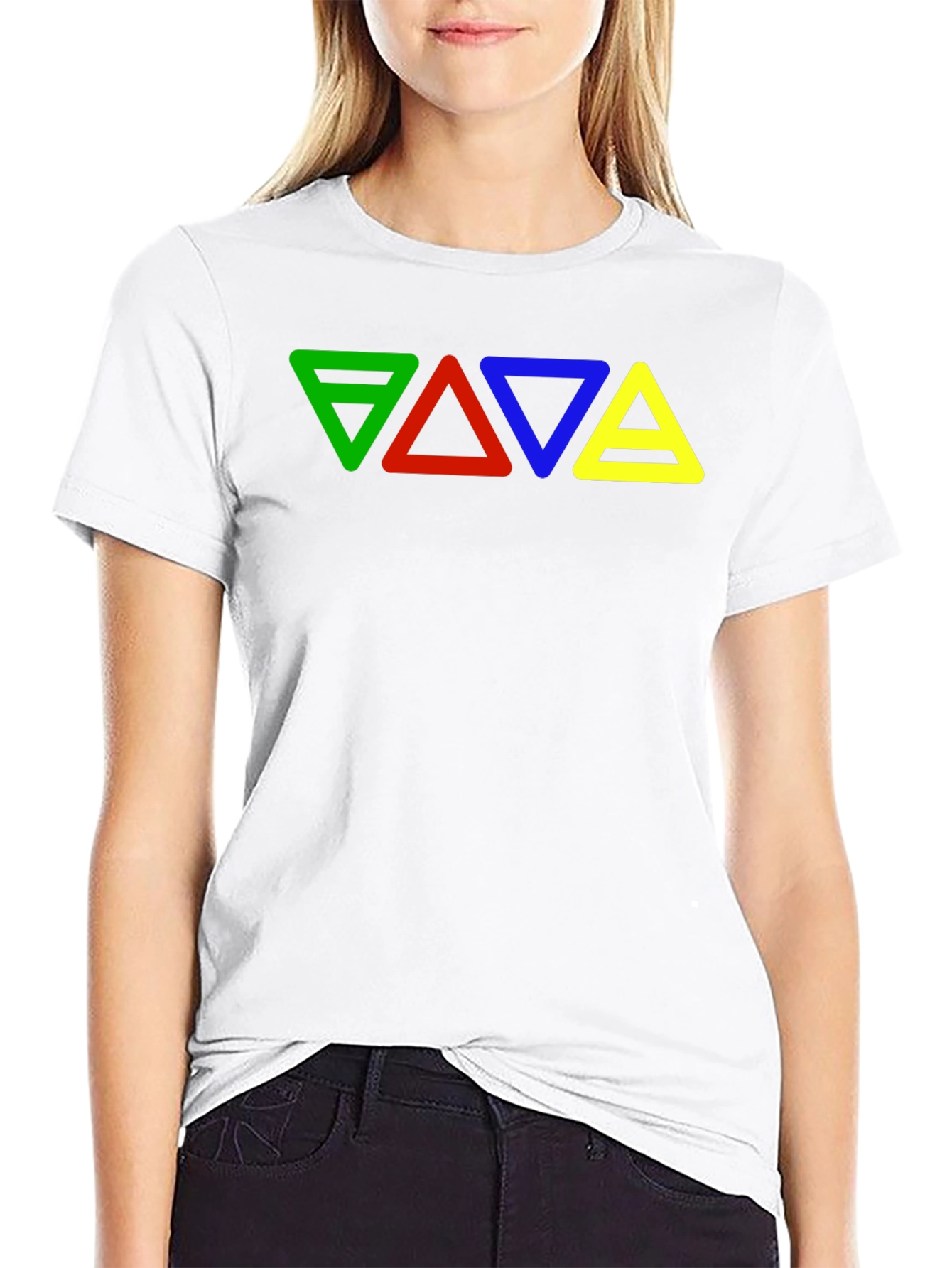 Elemental Triangles Black T-Shirt