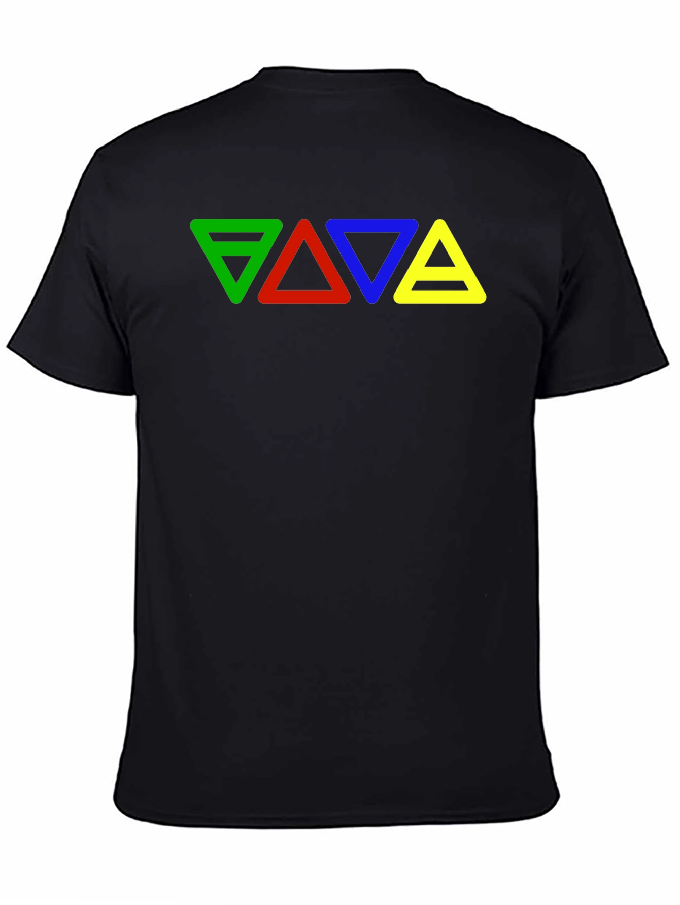 Elemental Triangles Black T-Shirt