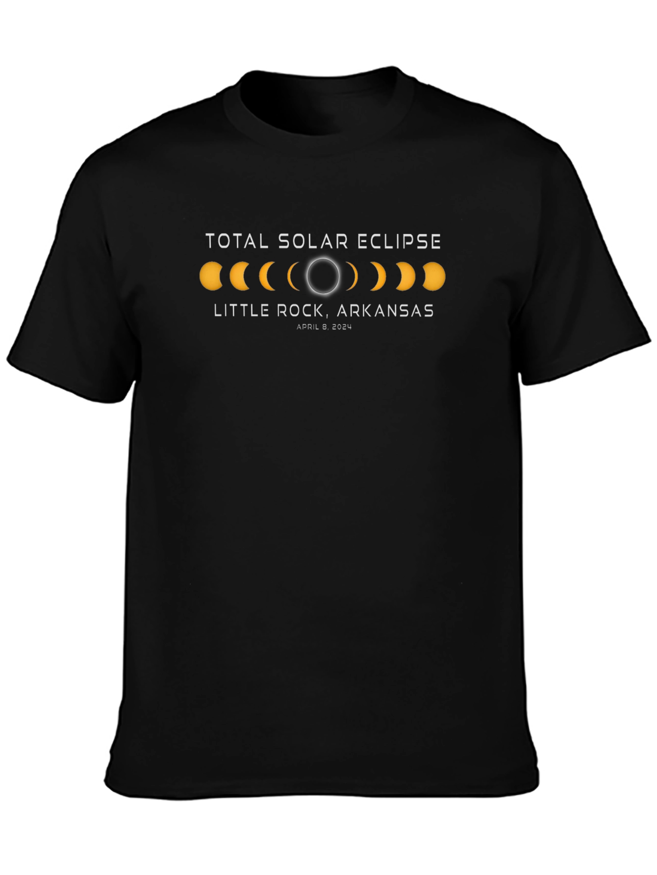 Total Solar Eclipse T-Shirt - Little Rock Arkansas 2024