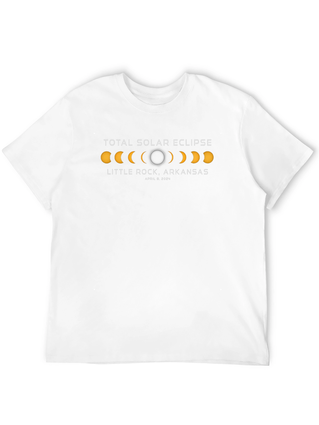 Total Solar Eclipse T-Shirt - Little Rock Arkansas 2024