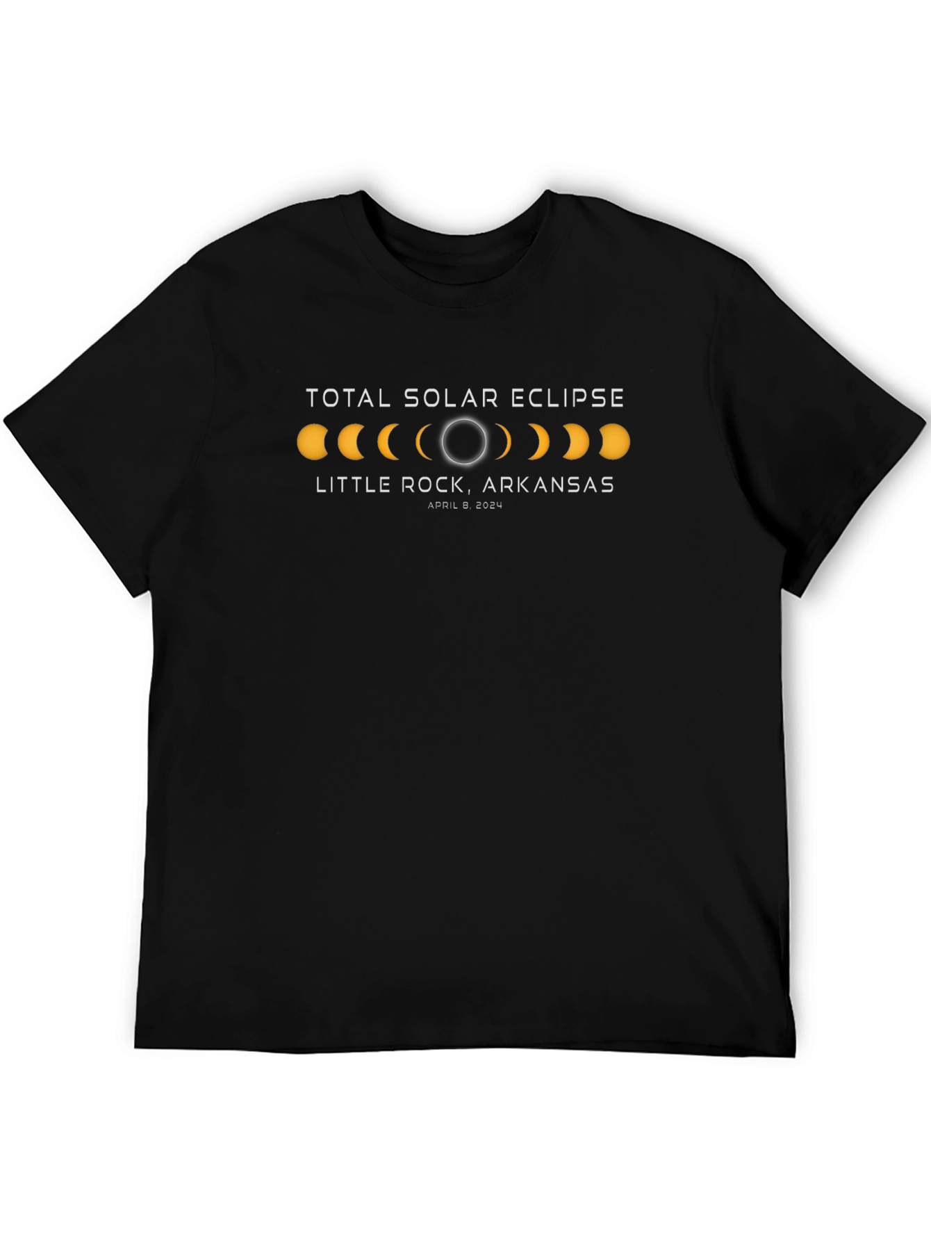 Total Solar Eclipse T-Shirt - Little Rock Arkansas 2024