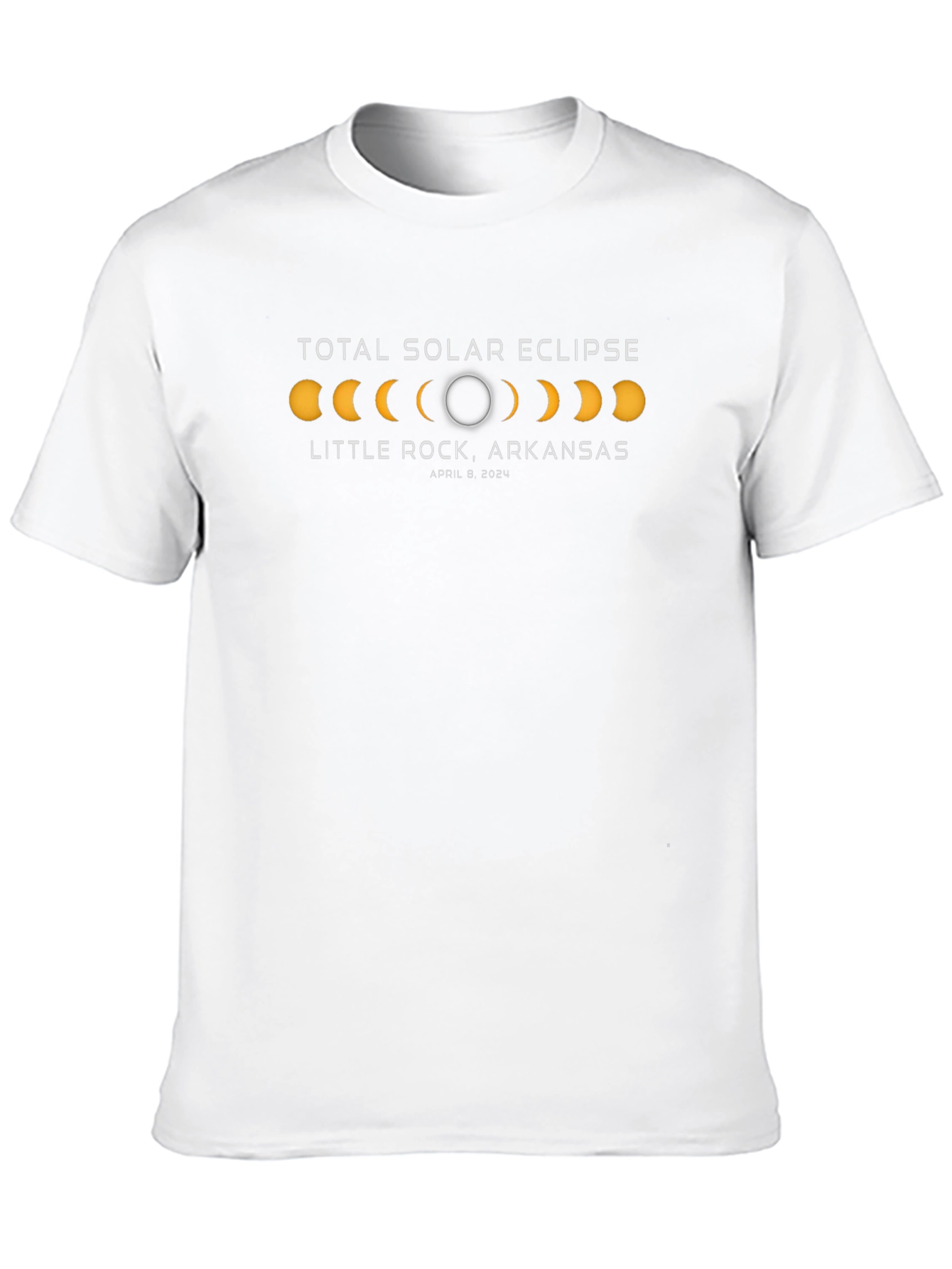 Total Solar Eclipse T-Shirt - Little Rock Arkansas 2024
