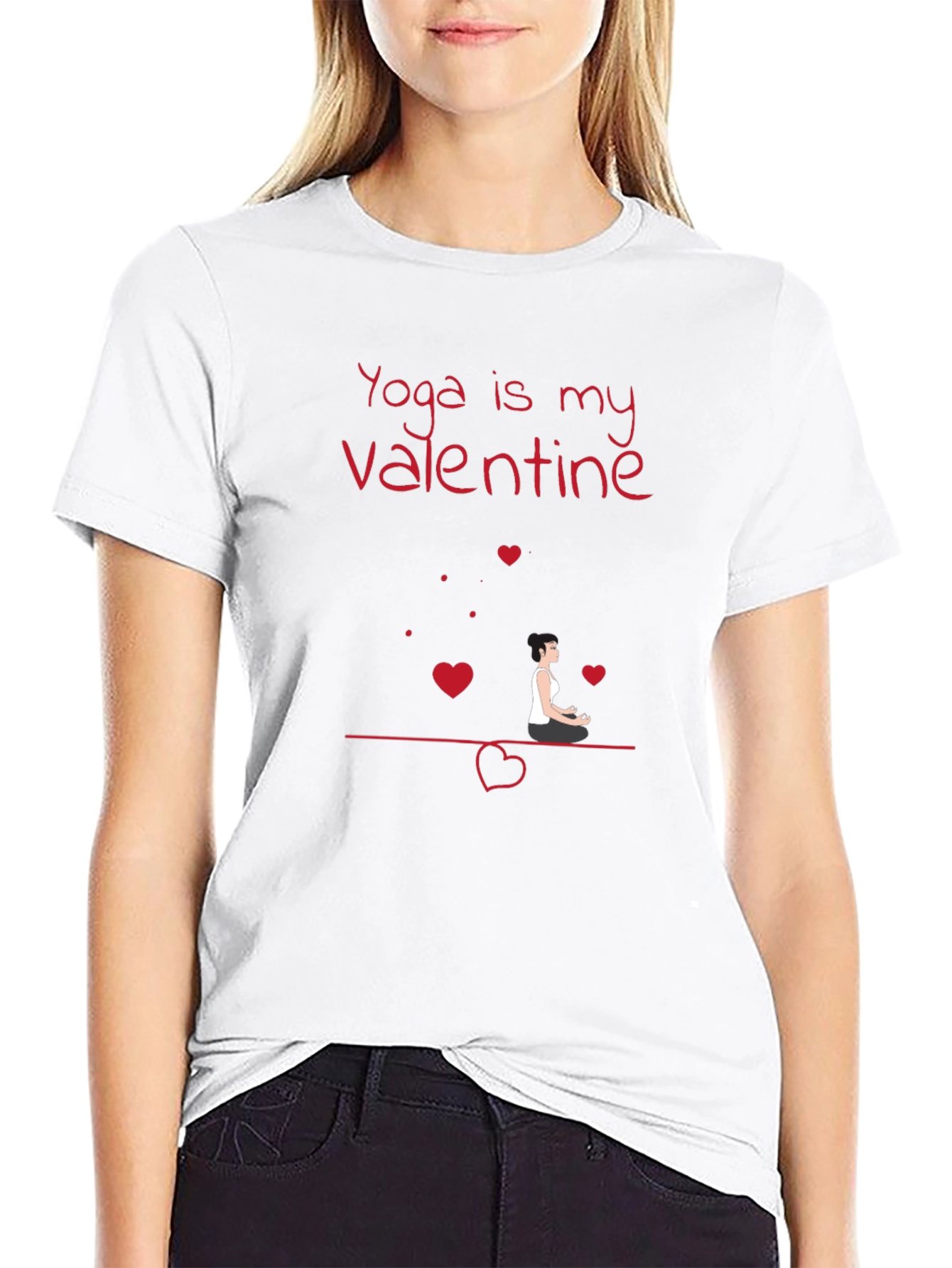 Yoga is My Valentine Graphic T-Shirt