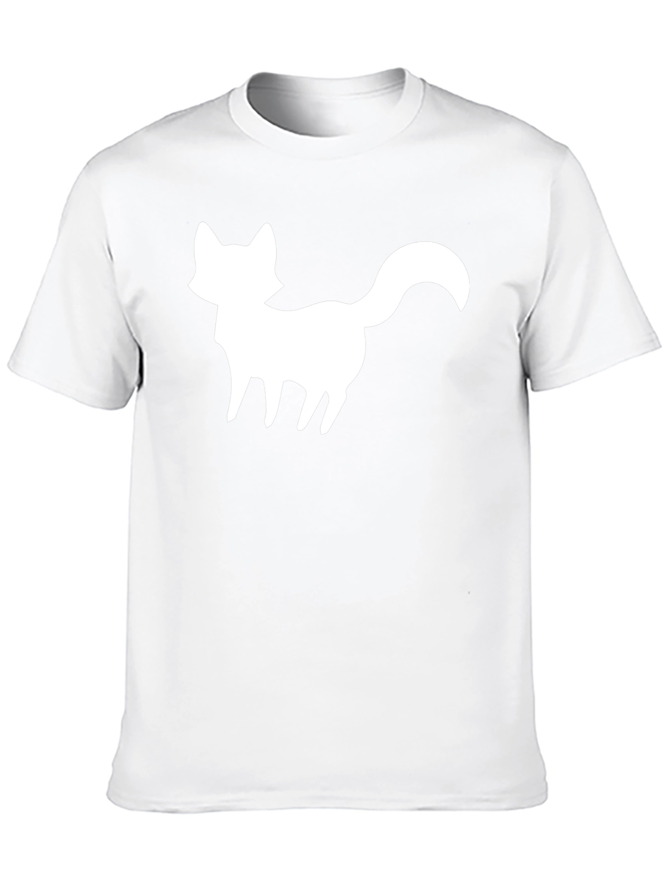 Fox Silhouette Graphic Tee - Black Cotton Blend