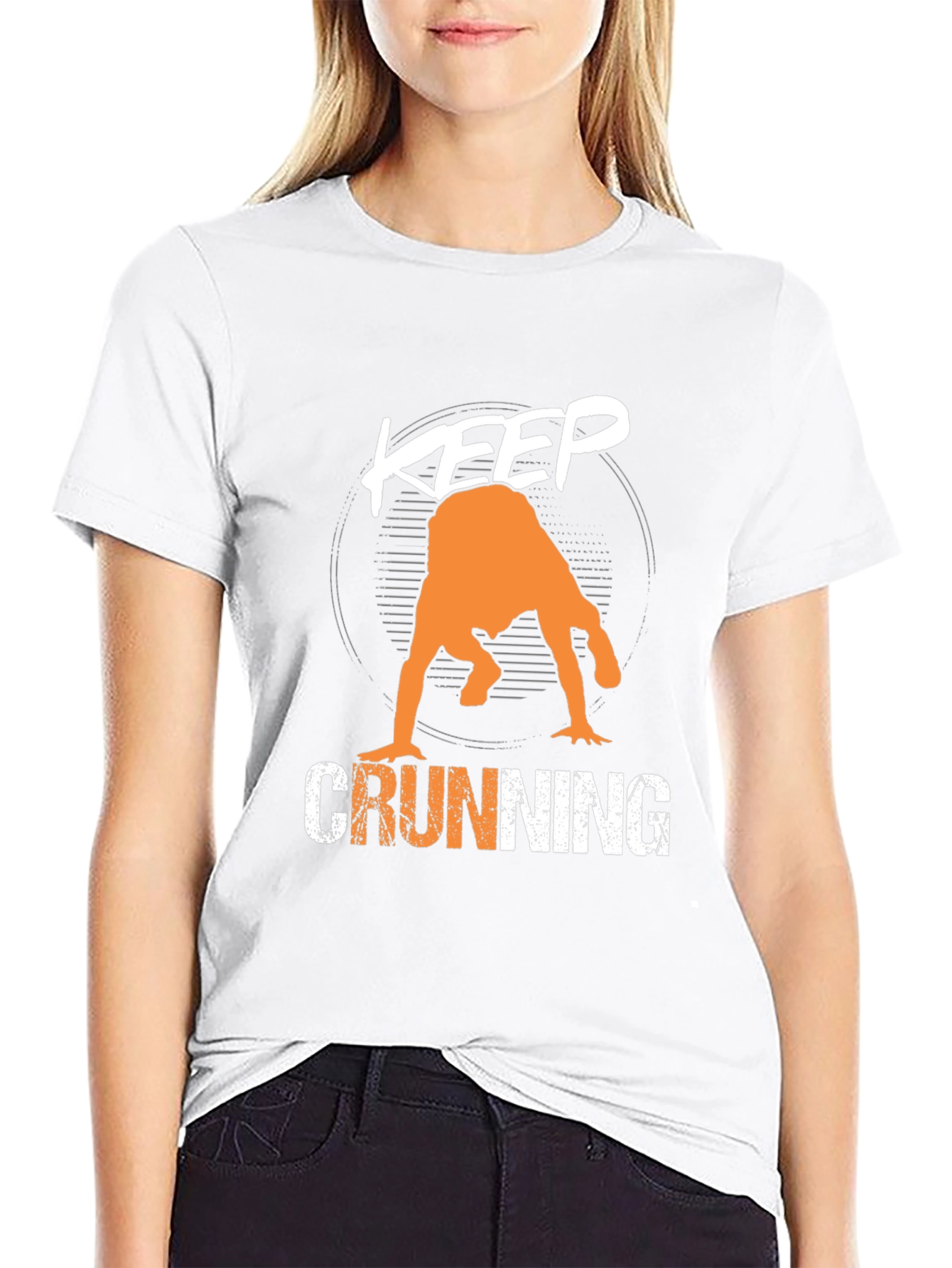Keep Crunning T-Shirt - Mens Graphic Tee
