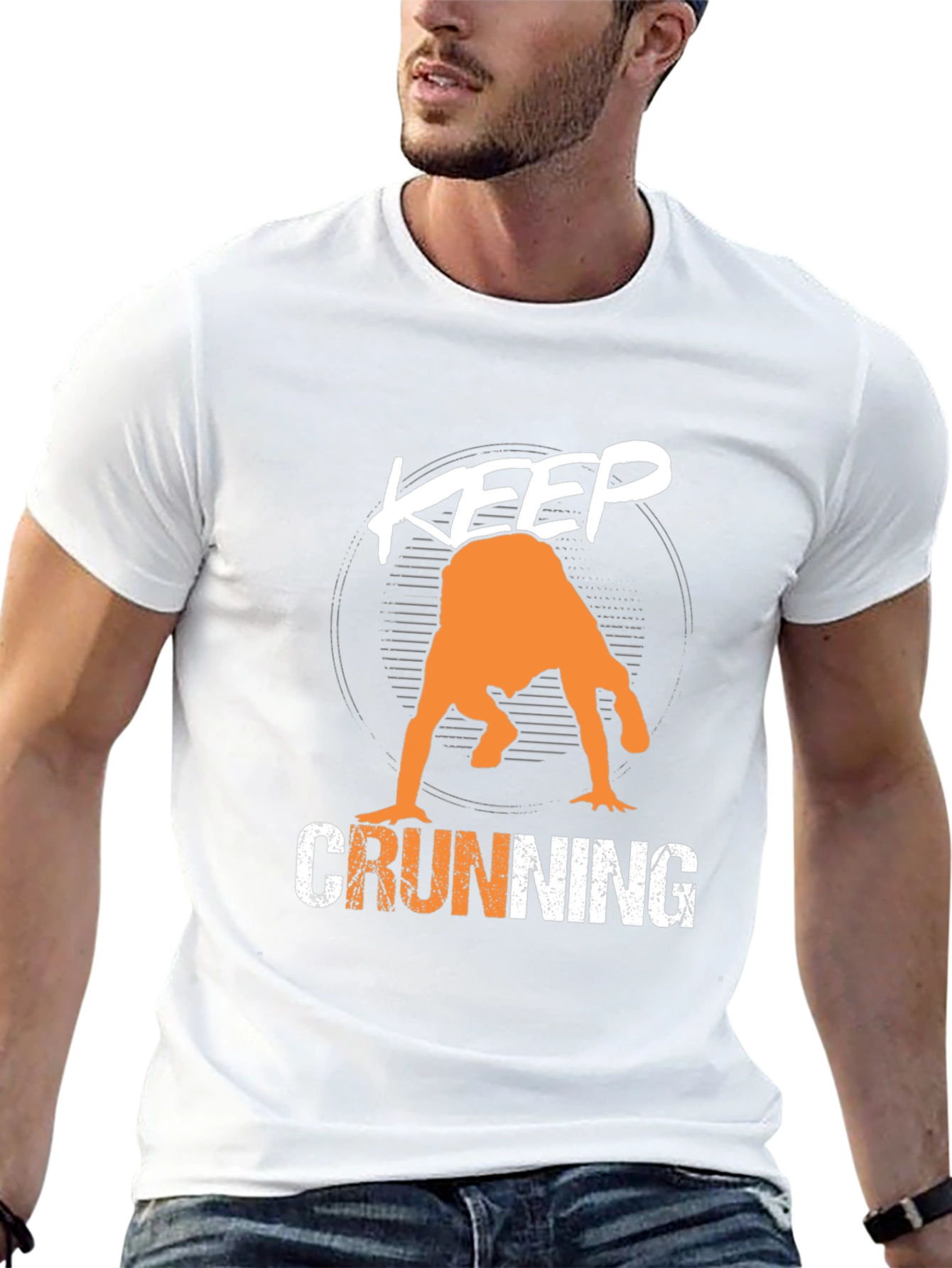 Keep Crunning T-Shirt - Mens Graphic Tee