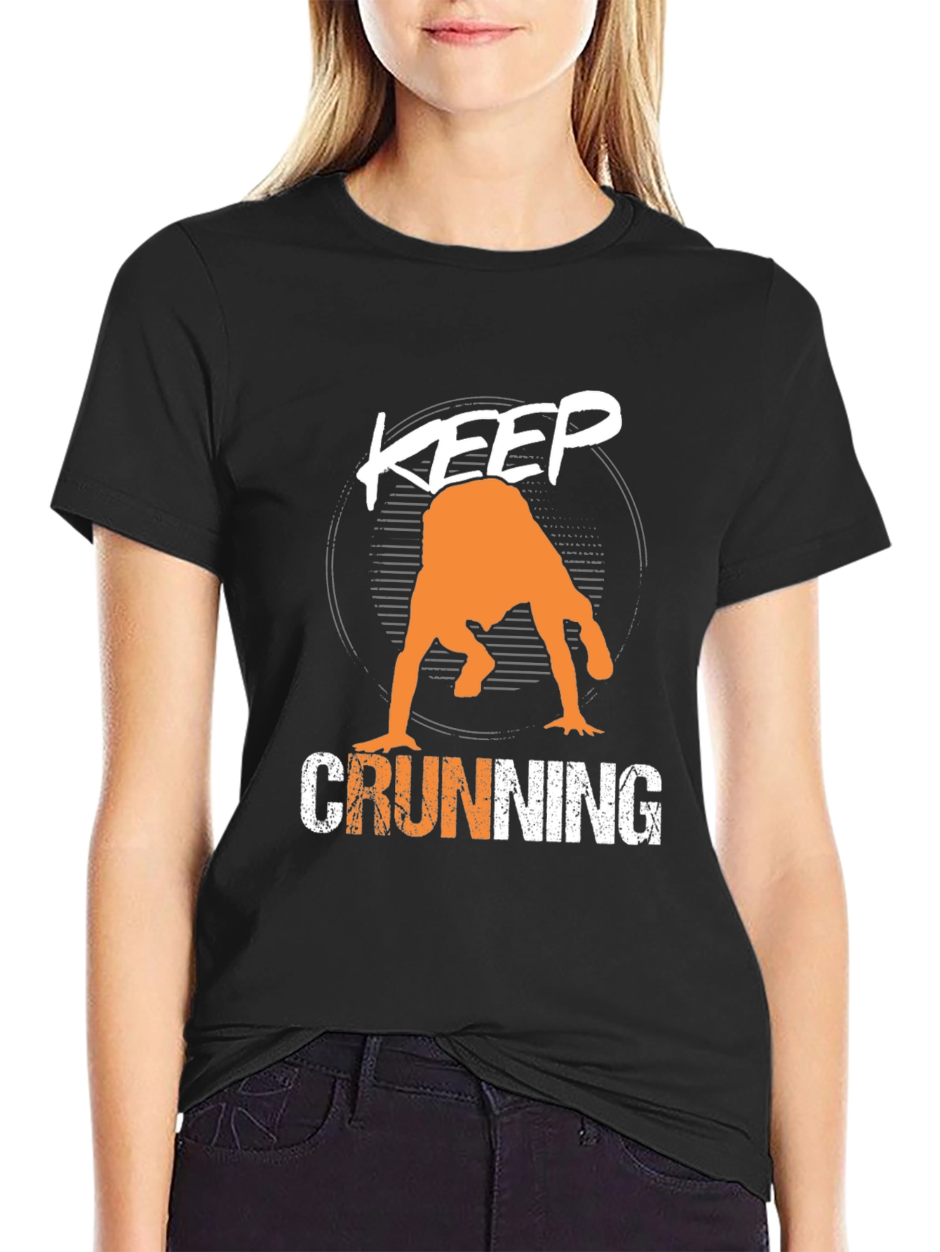 Keep Crunning T-Shirt - Mens Graphic Tee