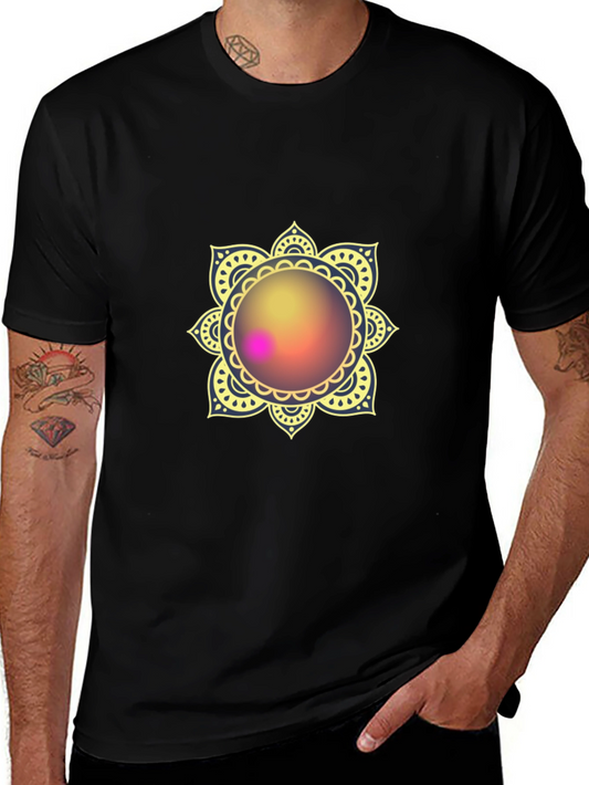 Mandala Print Black T-Shirt - Stylish & Comfortable