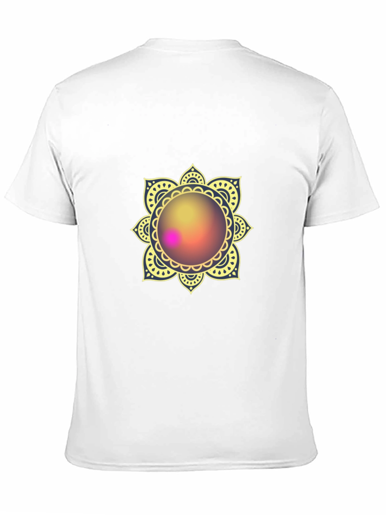Mandala Print Black T-Shirt - Stylish & Comfortable