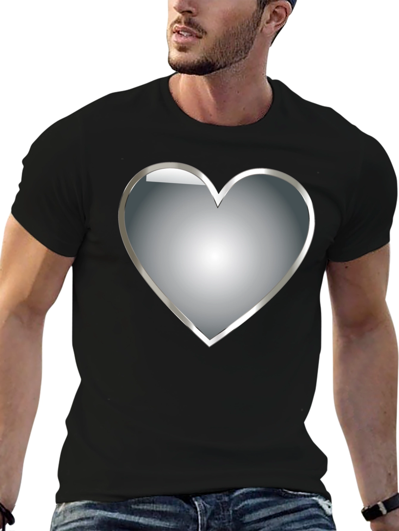 Heart Graphic T-Shirt - Modern Design