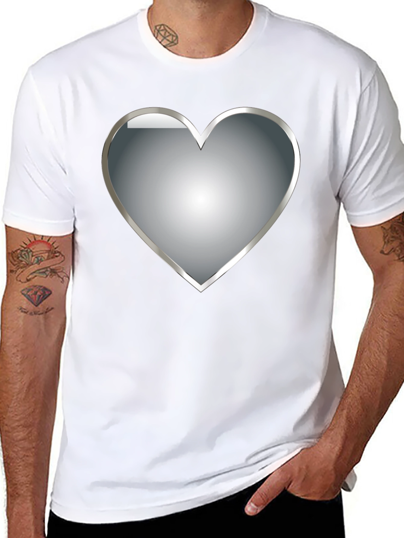 Heart Graphic T-Shirt - Modern Design