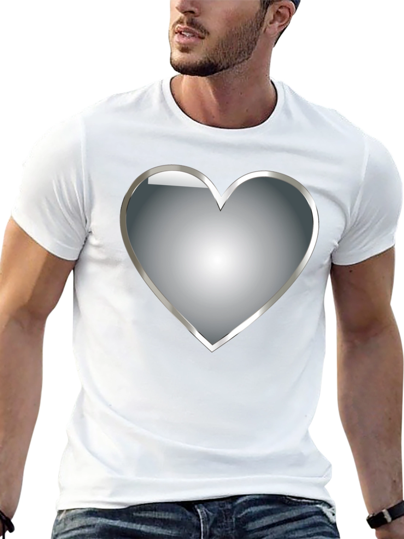 Heart Graphic T-Shirt - Modern Design