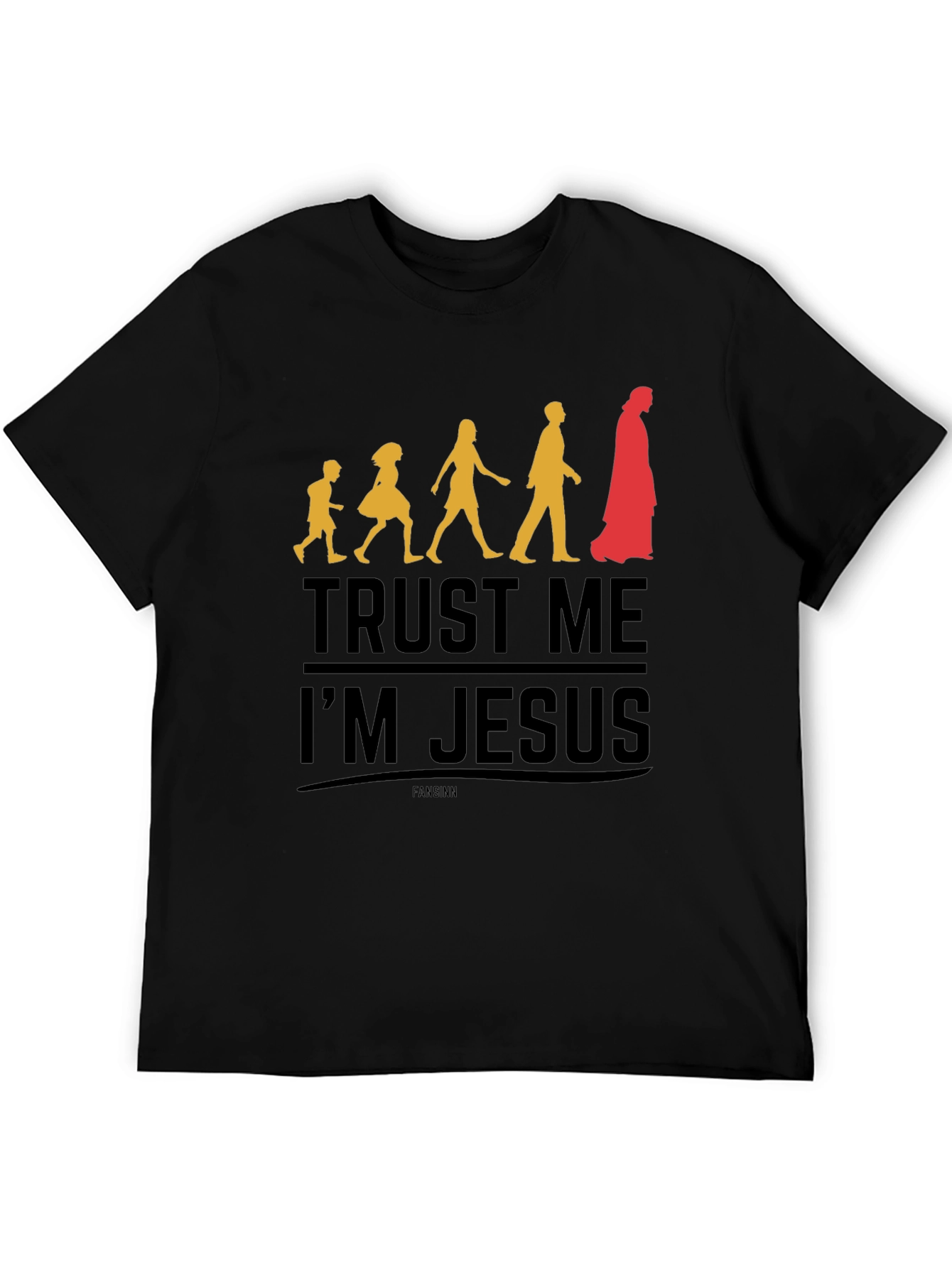 Trust Me Im Jesus Black Graphic Tee