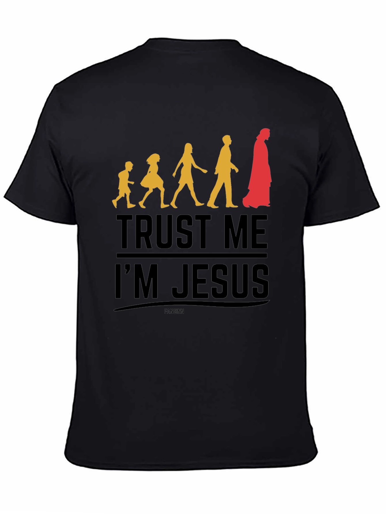 Trust Me Im Jesus Black Graphic Tee