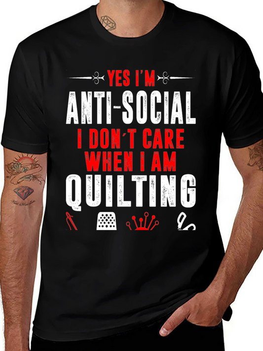 Anti-Social Quilting T-Shirt