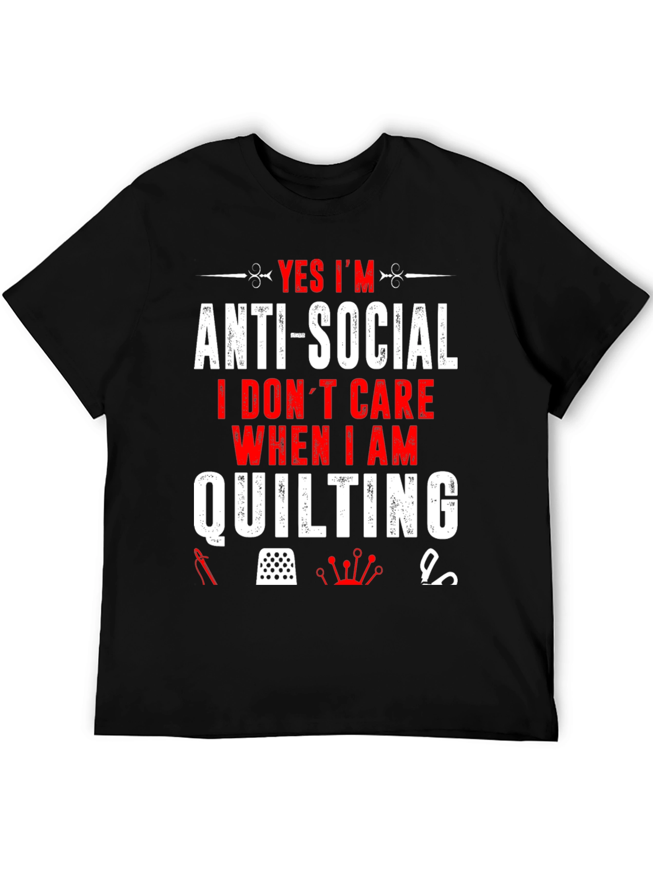 Anti-Social Quilting T-Shirt