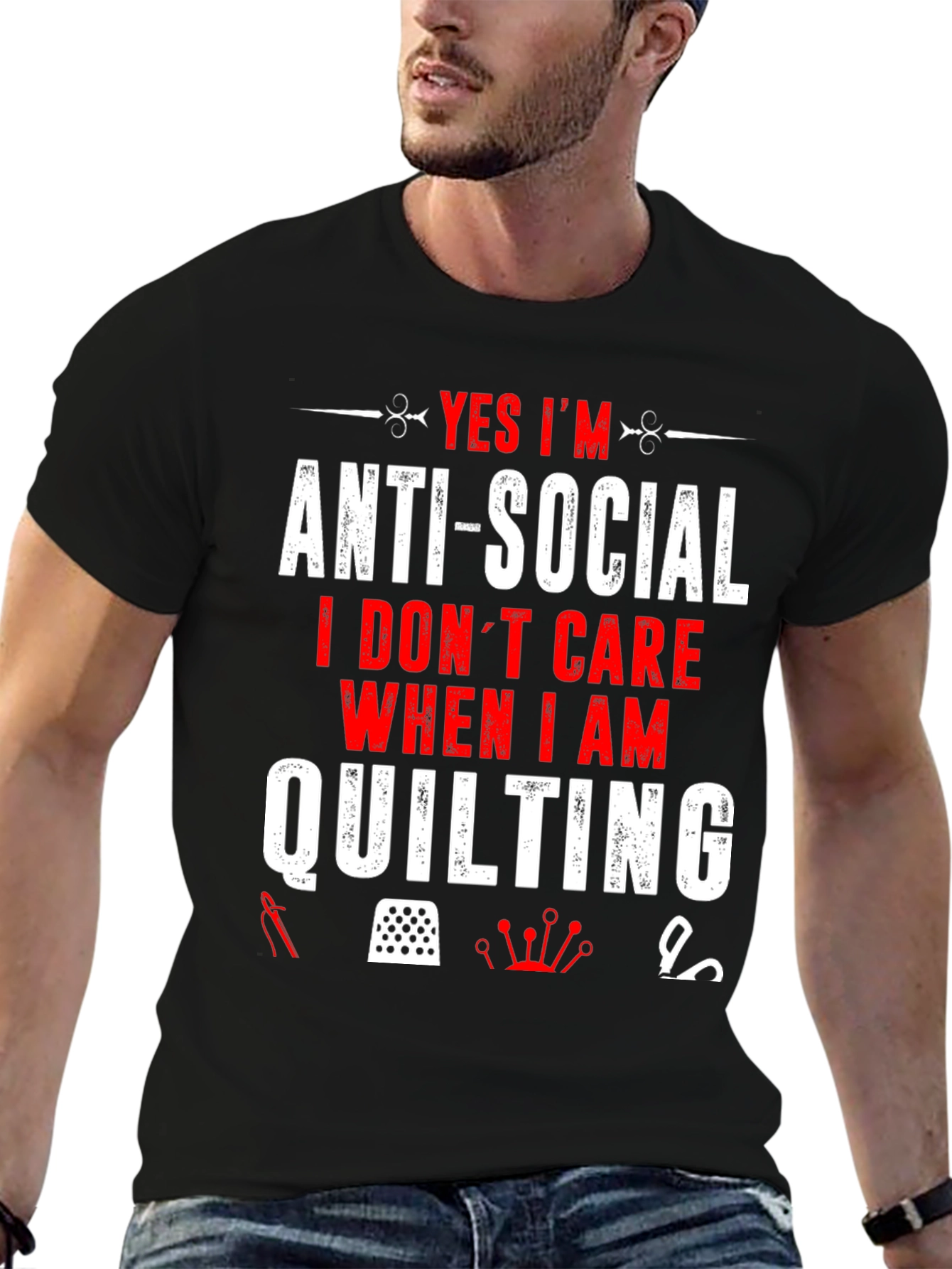 Anti-Social Quilting T-Shirt