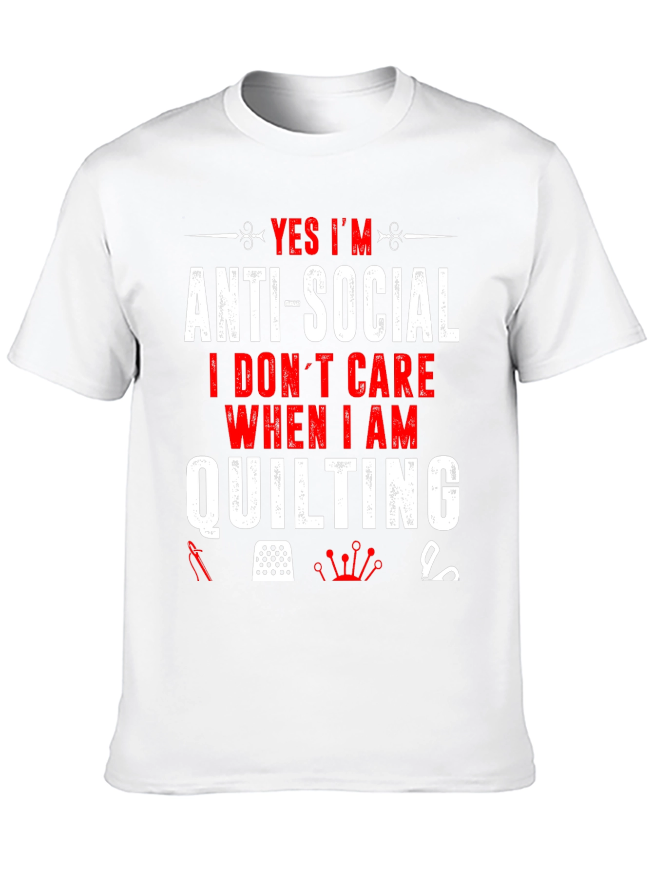 Anti-Social Quilting T-Shirt