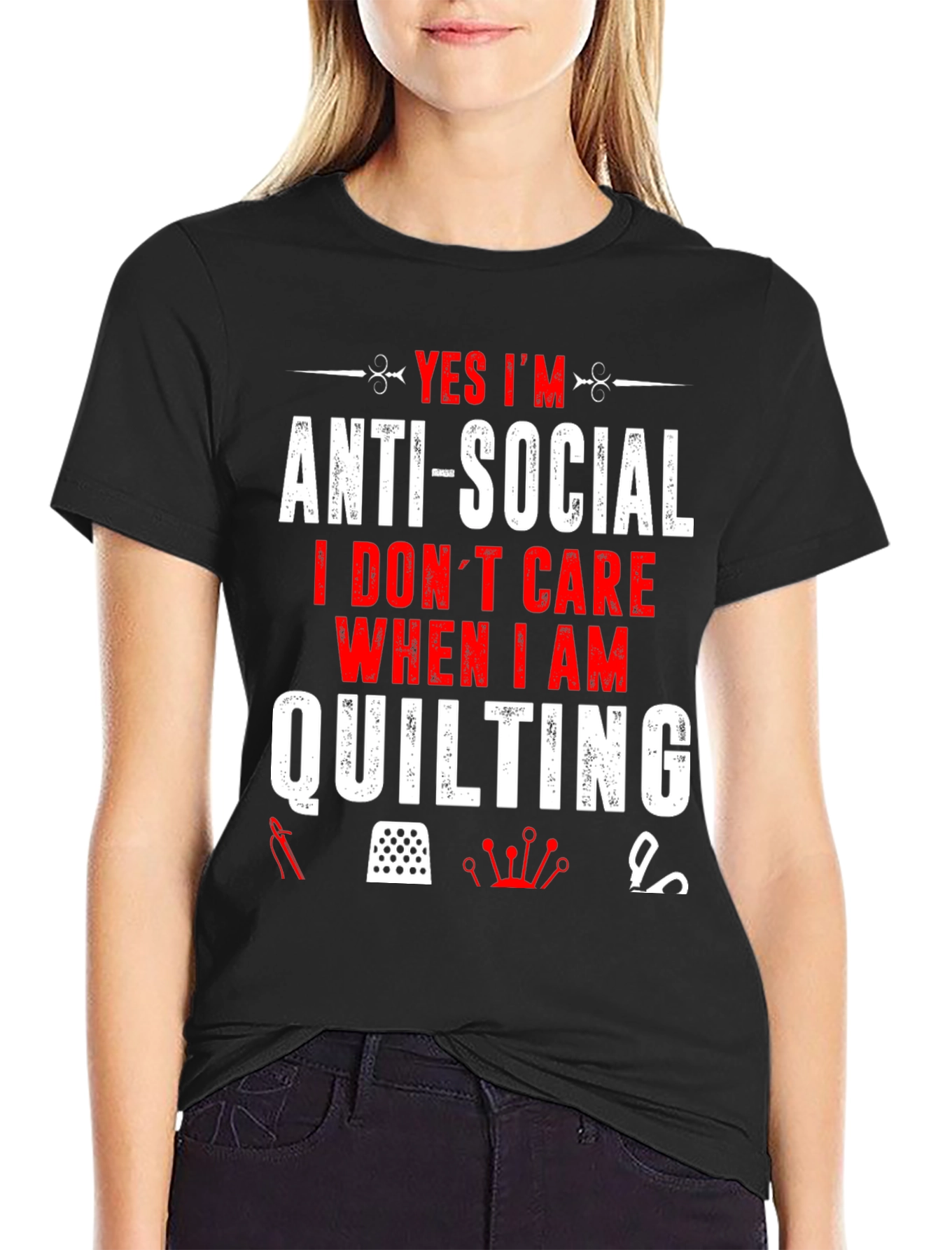 Anti-Social Quilting T-Shirt