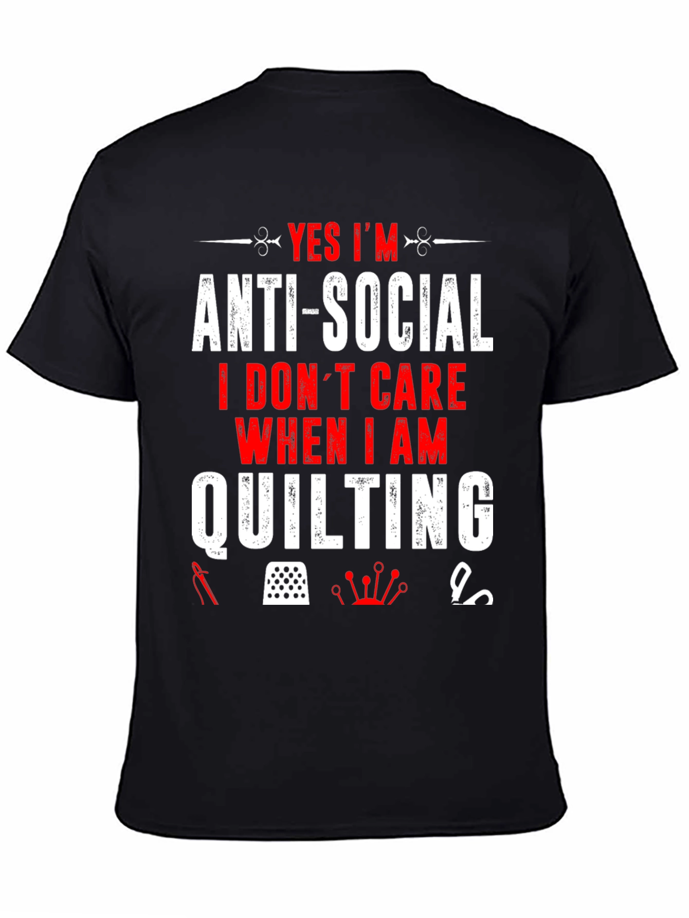 Anti-Social Quilting T-Shirt