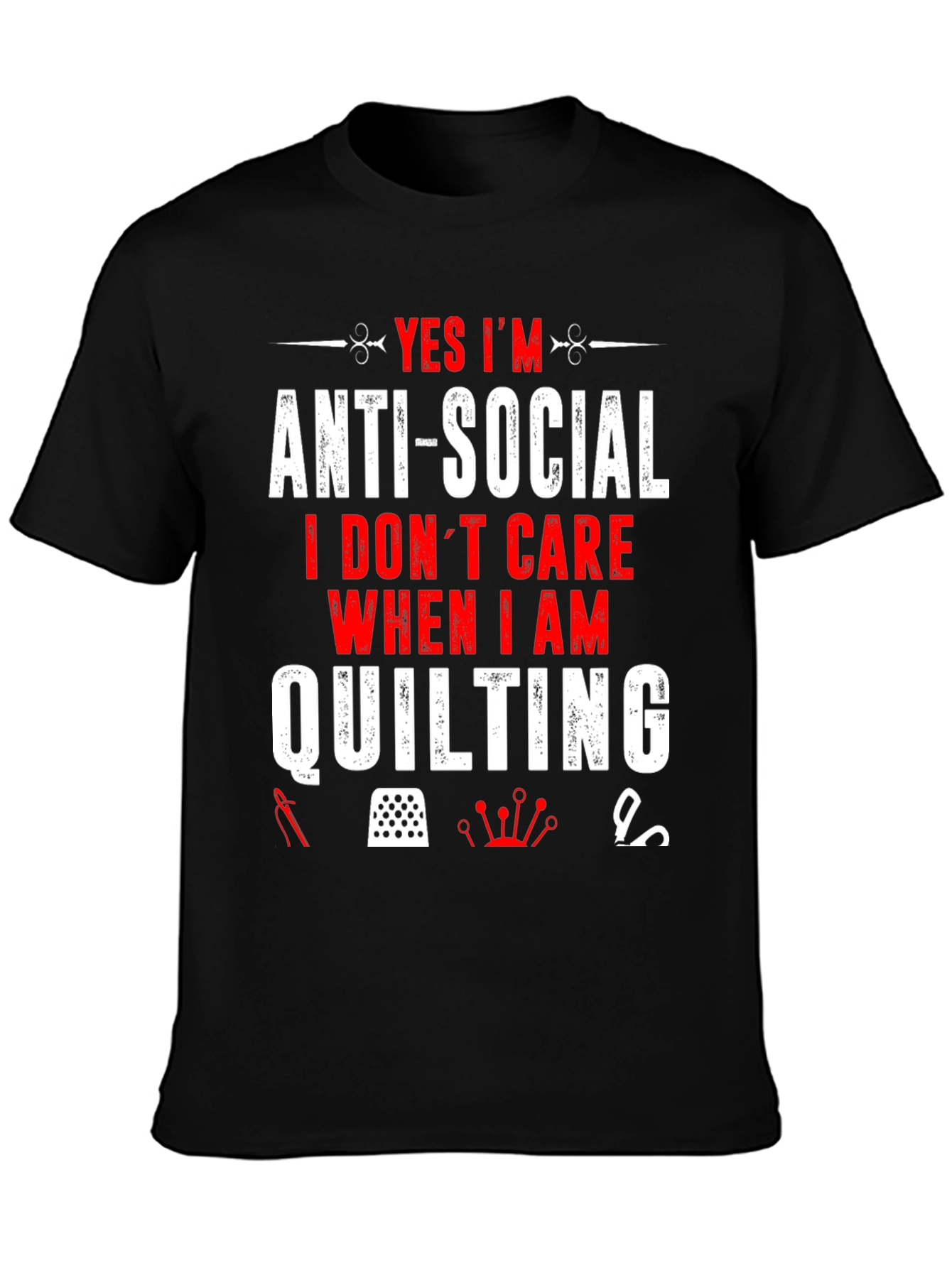 Anti-Social Quilting T-Shirt