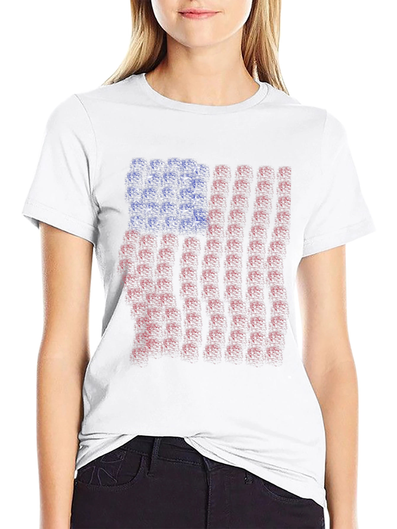 American Flag T-Shirt Black Patriotic USA Pride