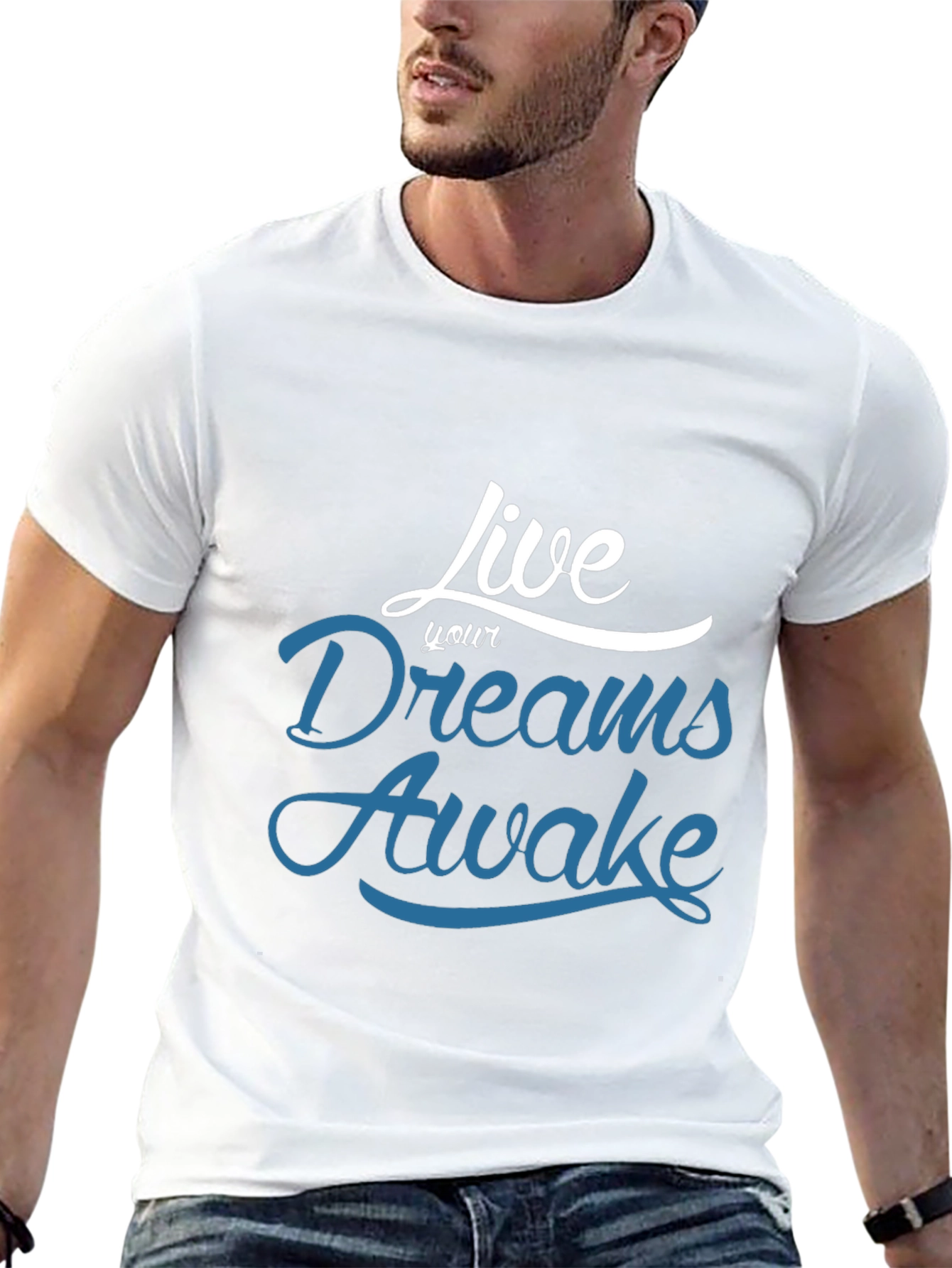 Live Your Dreams Awake Black Tee