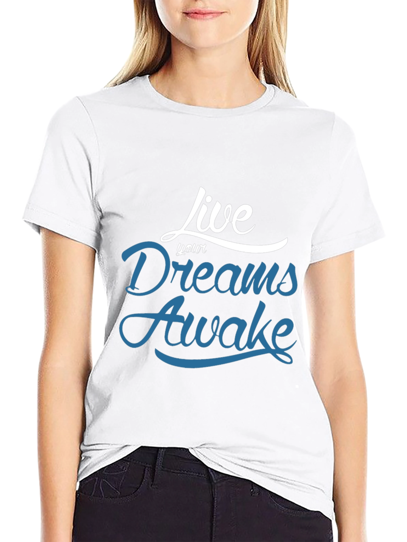 Live Your Dreams Awake Black Tee