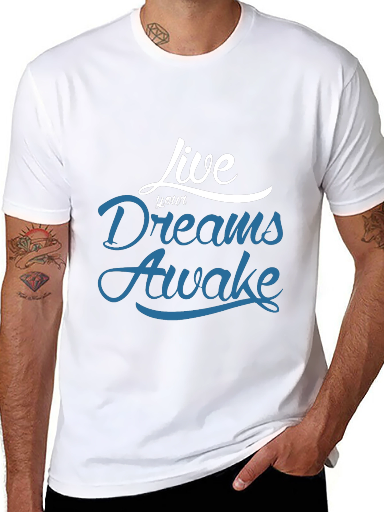 Live Your Dreams Awake Black Tee