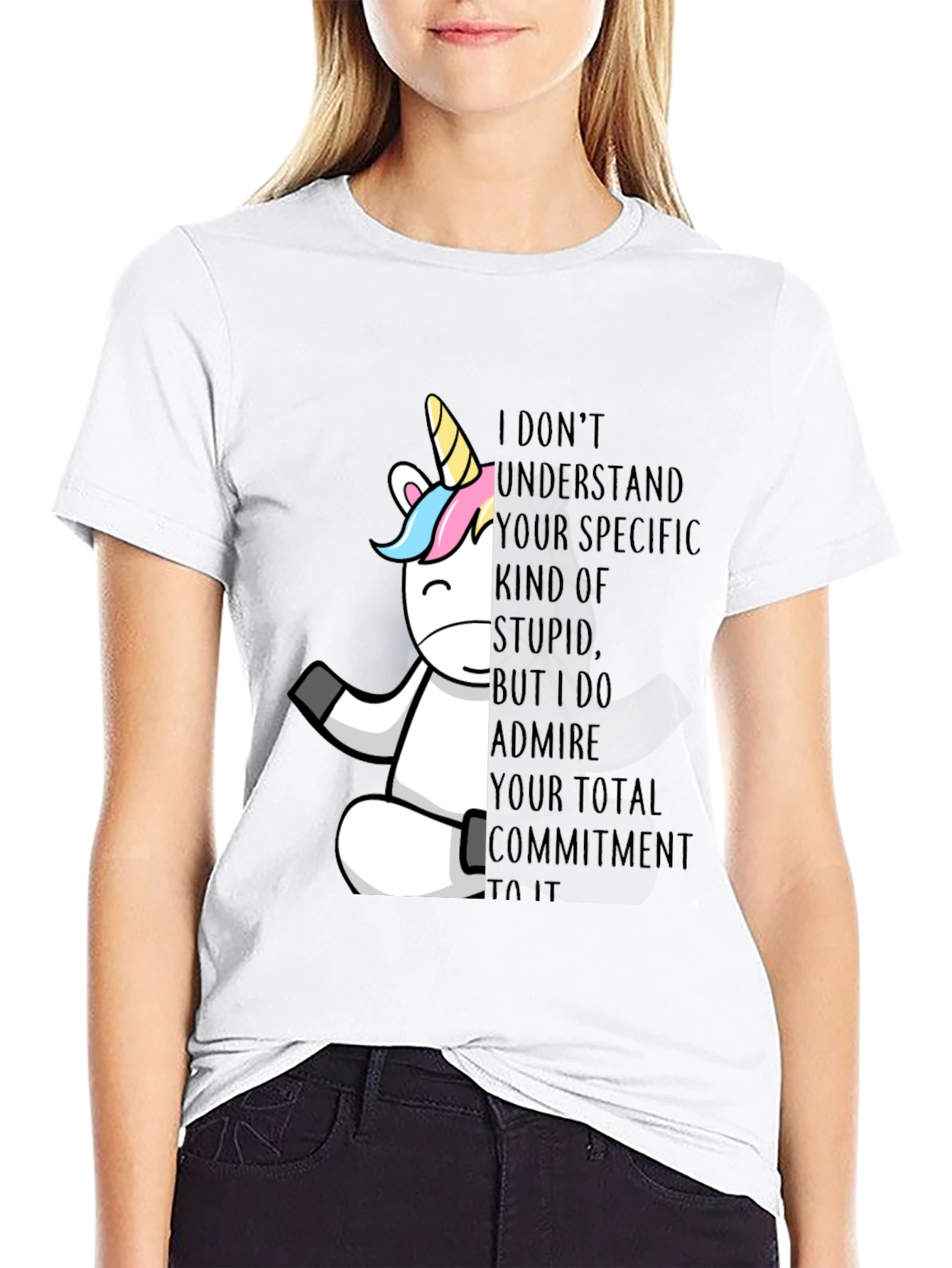 Unicorn Commitment T-Shirt - Black