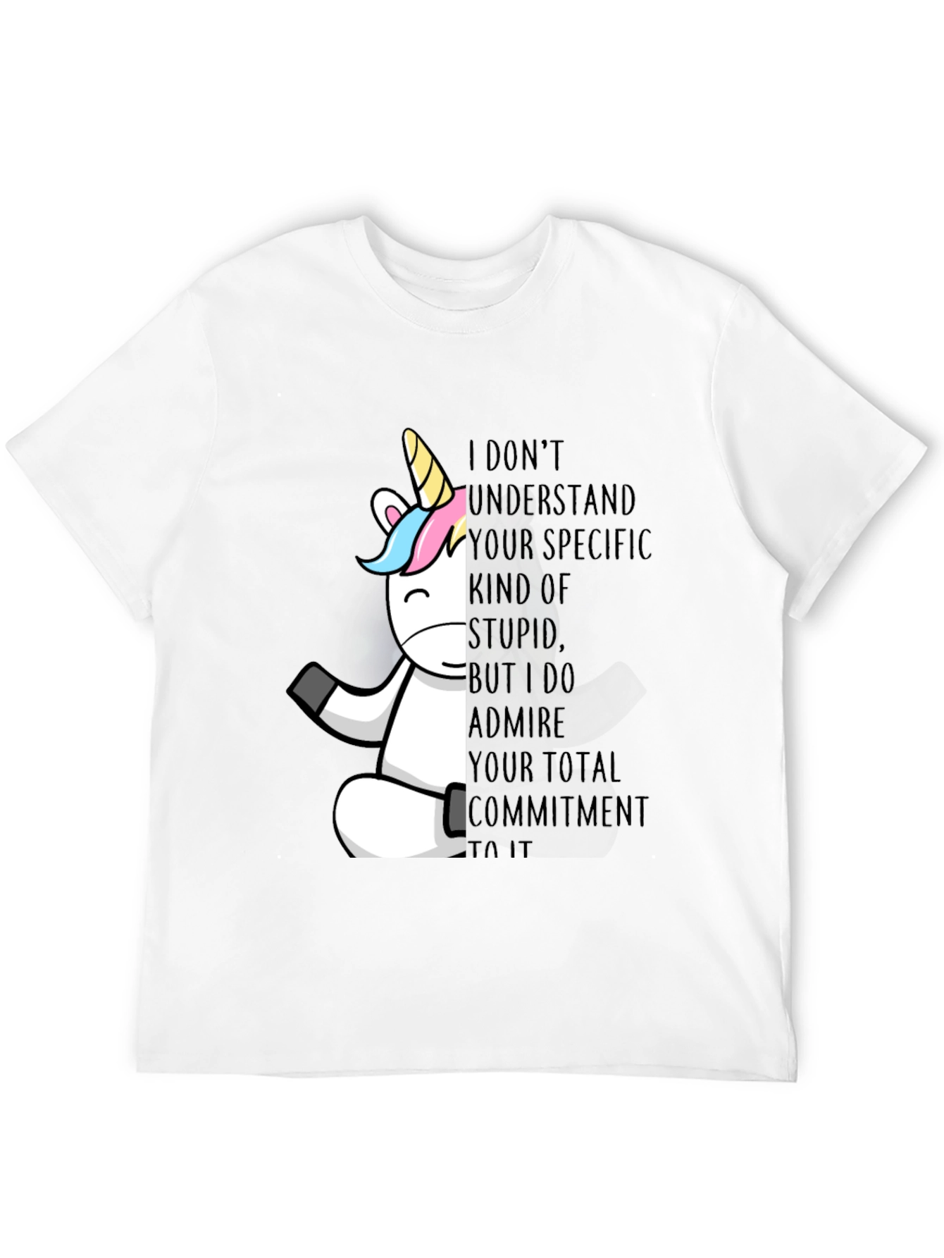 Unicorn Commitment T-Shirt - Black