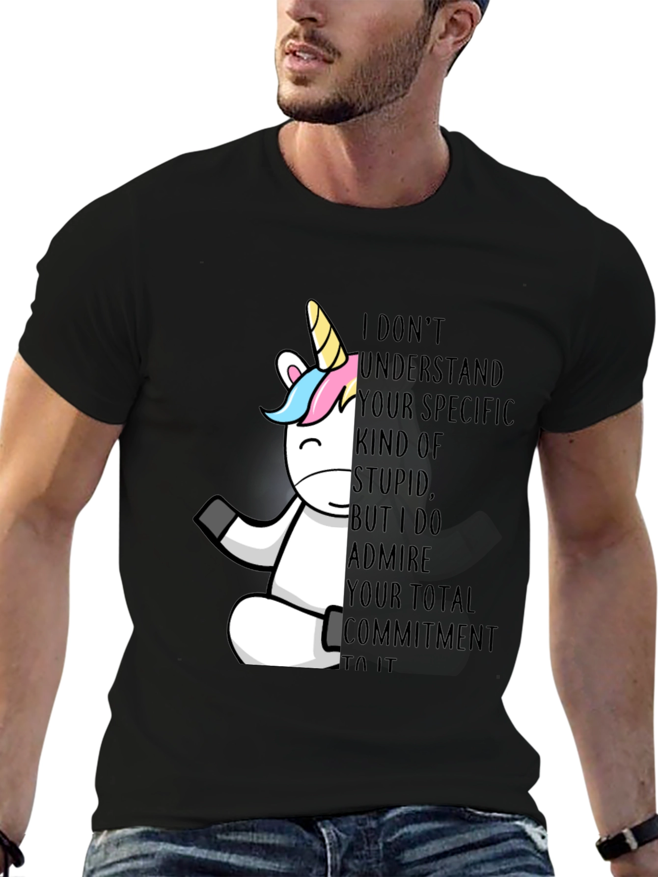 Unicorn Commitment T-Shirt - Black
