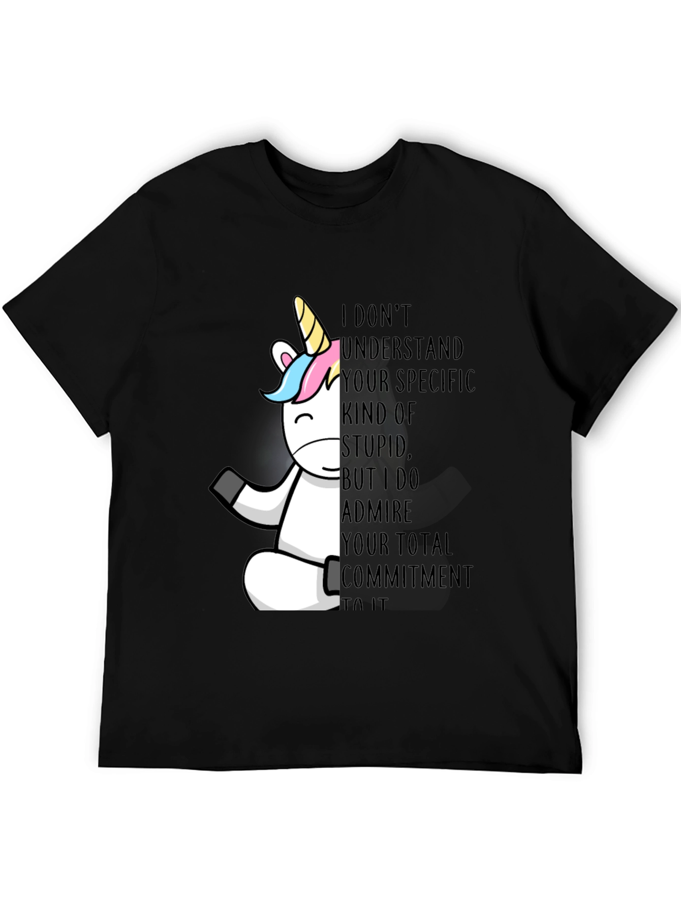Unicorn Commitment T-Shirt - Black