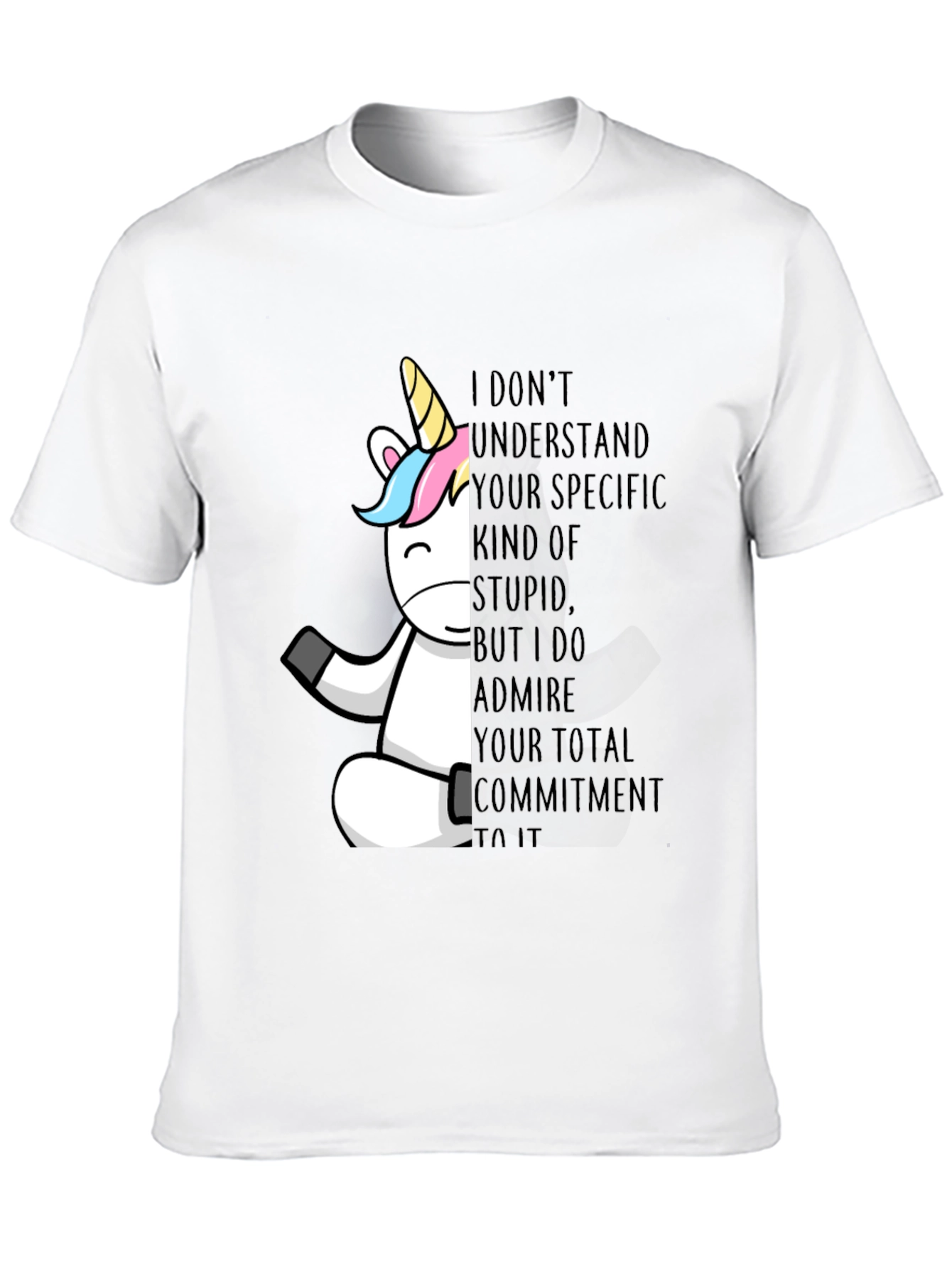 Unicorn Commitment T-Shirt - Black