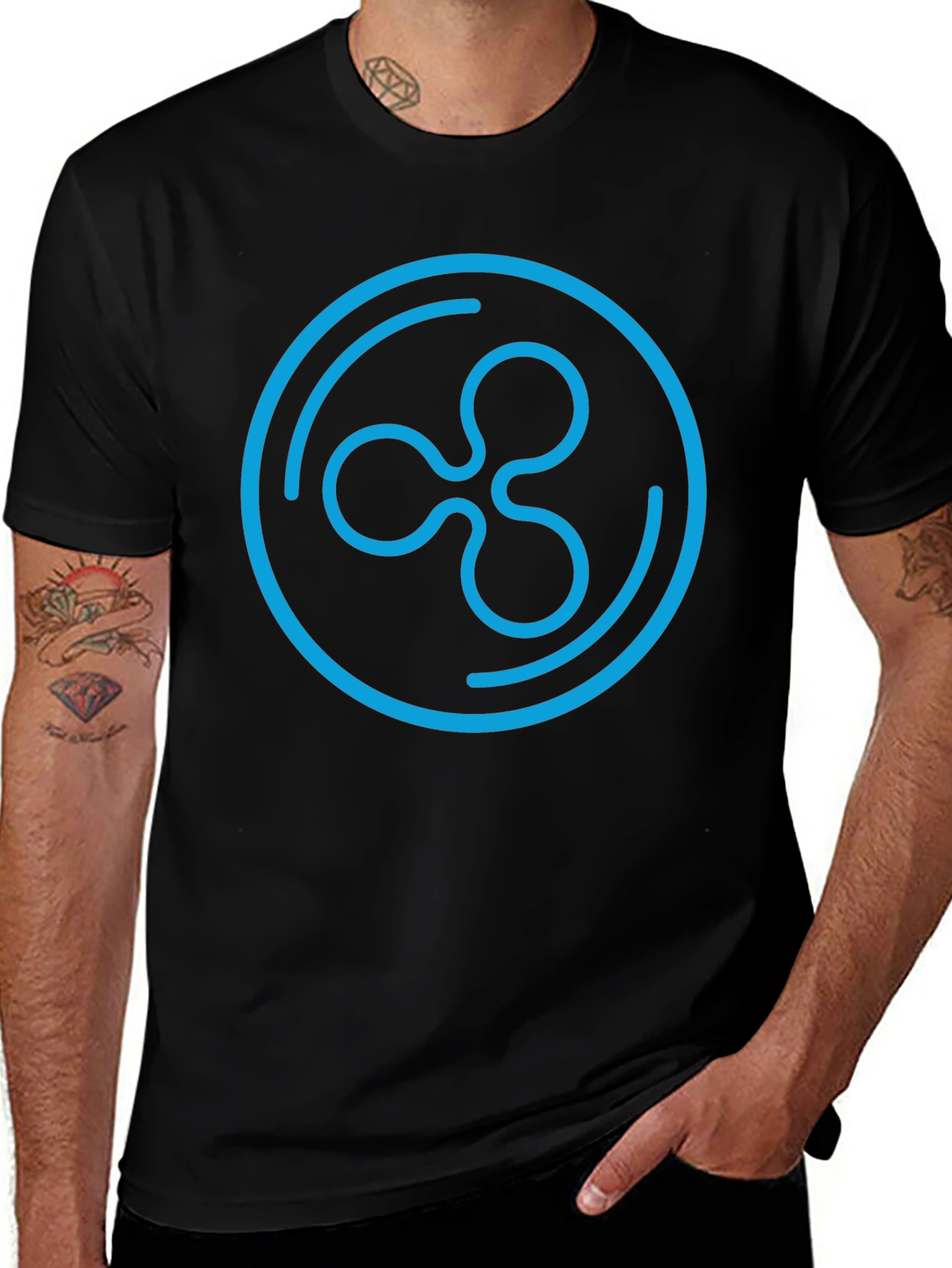 Ripple XRP Crypto T-Shirt - Black