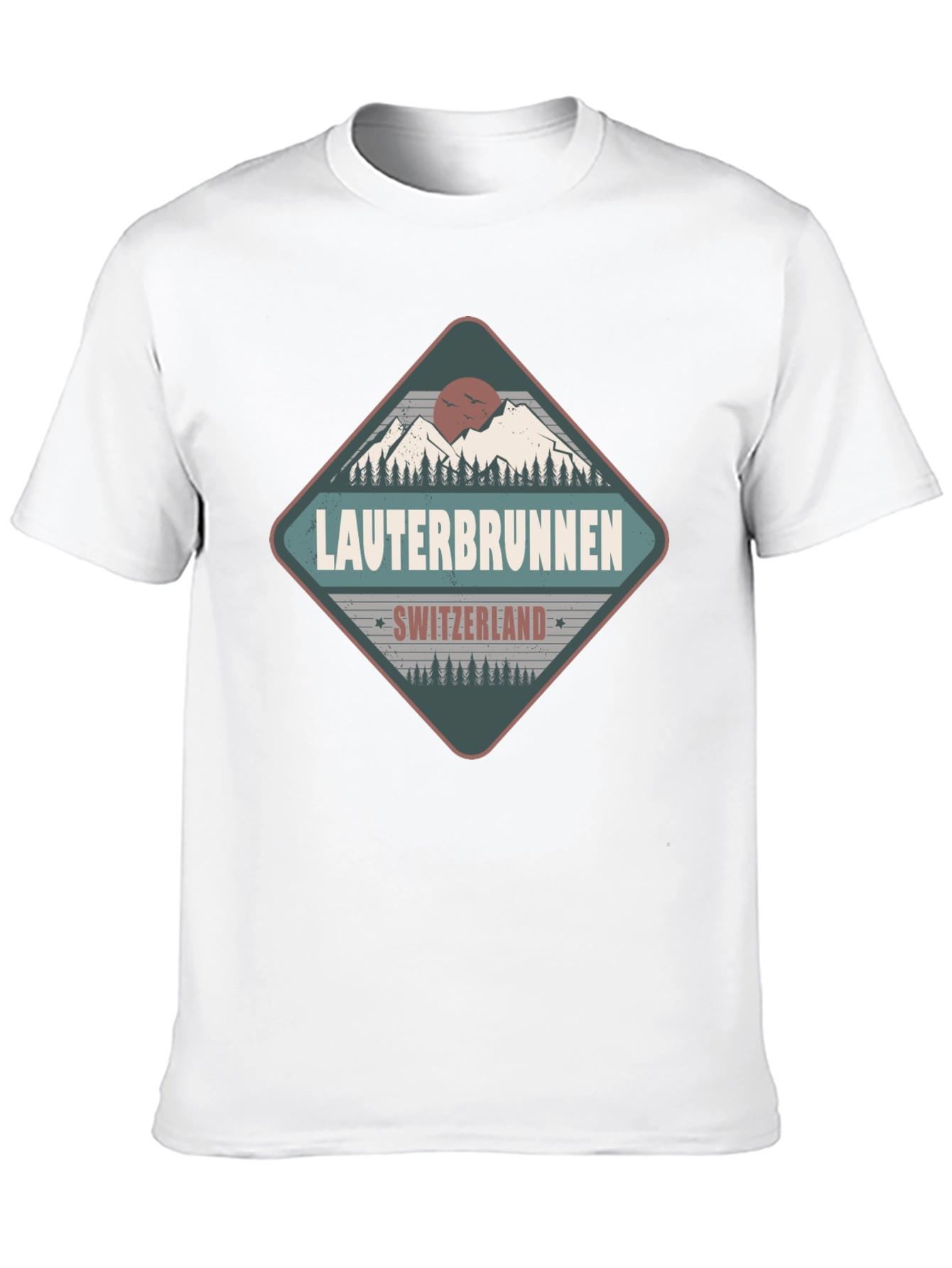 Lauterbrunnen Switzerland Black Graphic Tee