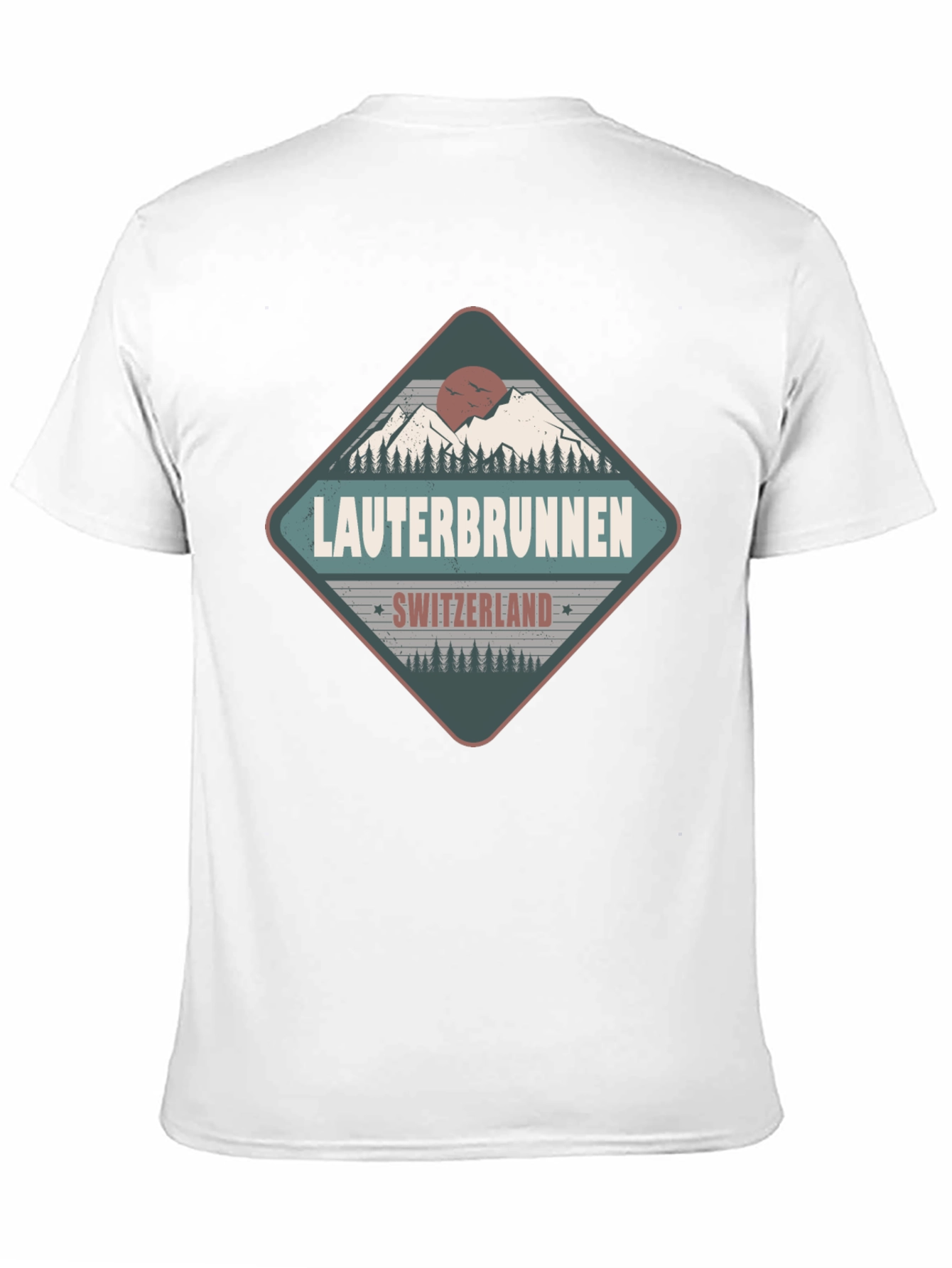 Lauterbrunnen Switzerland Black Graphic Tee