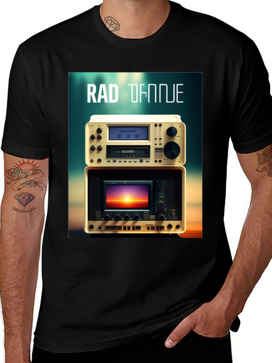 Retro Radio and Sunset T-Shirt