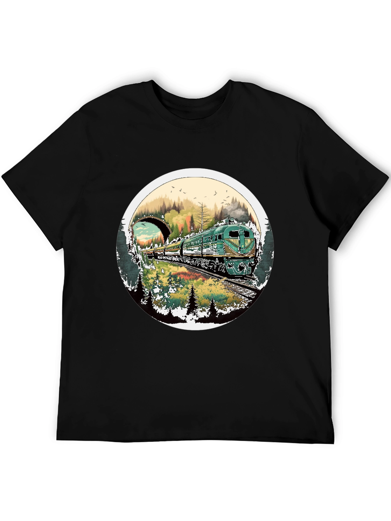 Train Journey T-Shirt - Nature Landscape Tee