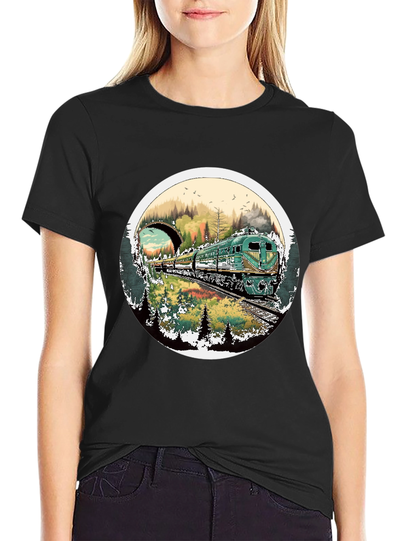 Train Journey T-Shirt - Nature Landscape Tee