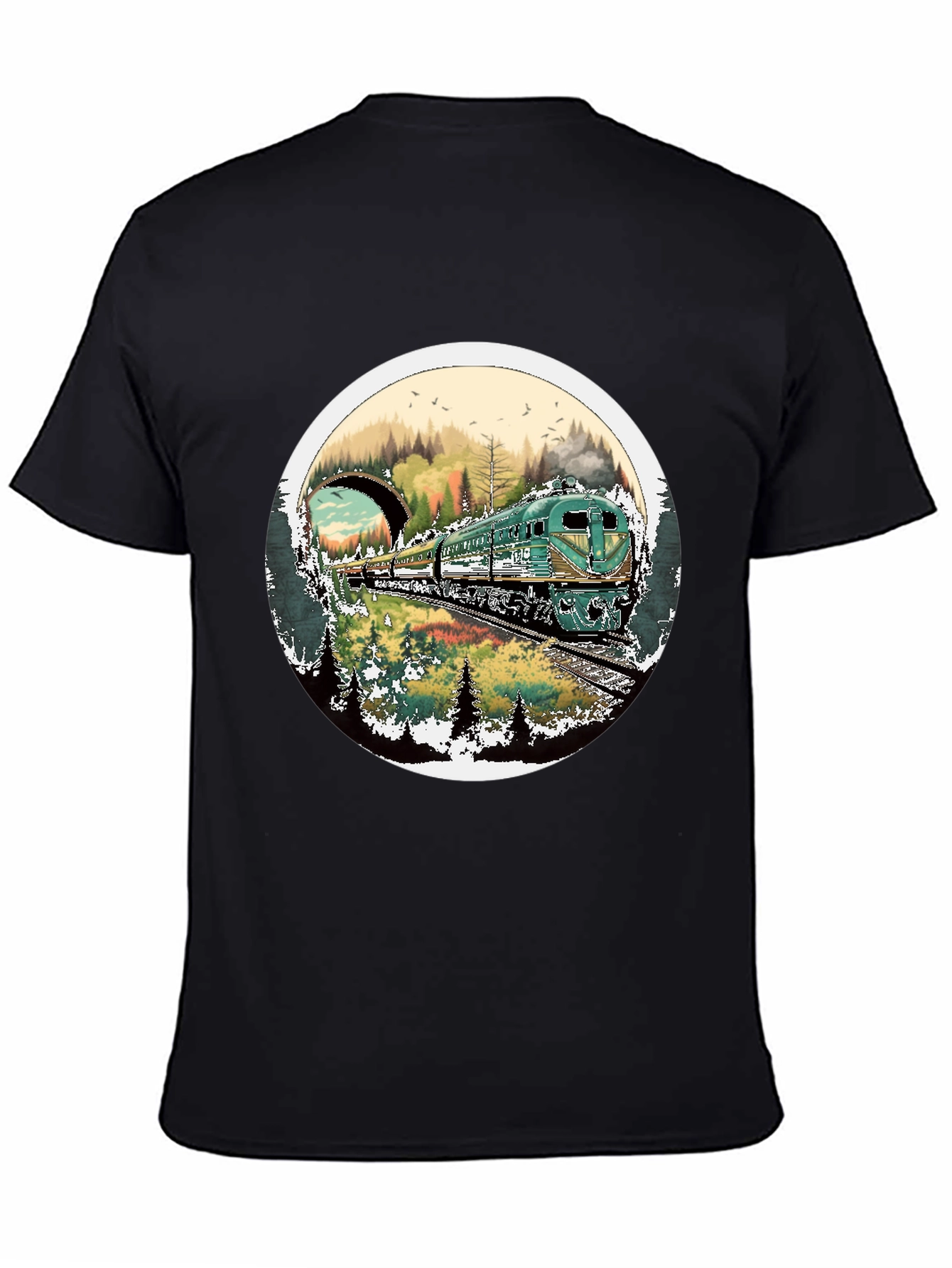 Train Journey T-Shirt - Nature Landscape Tee