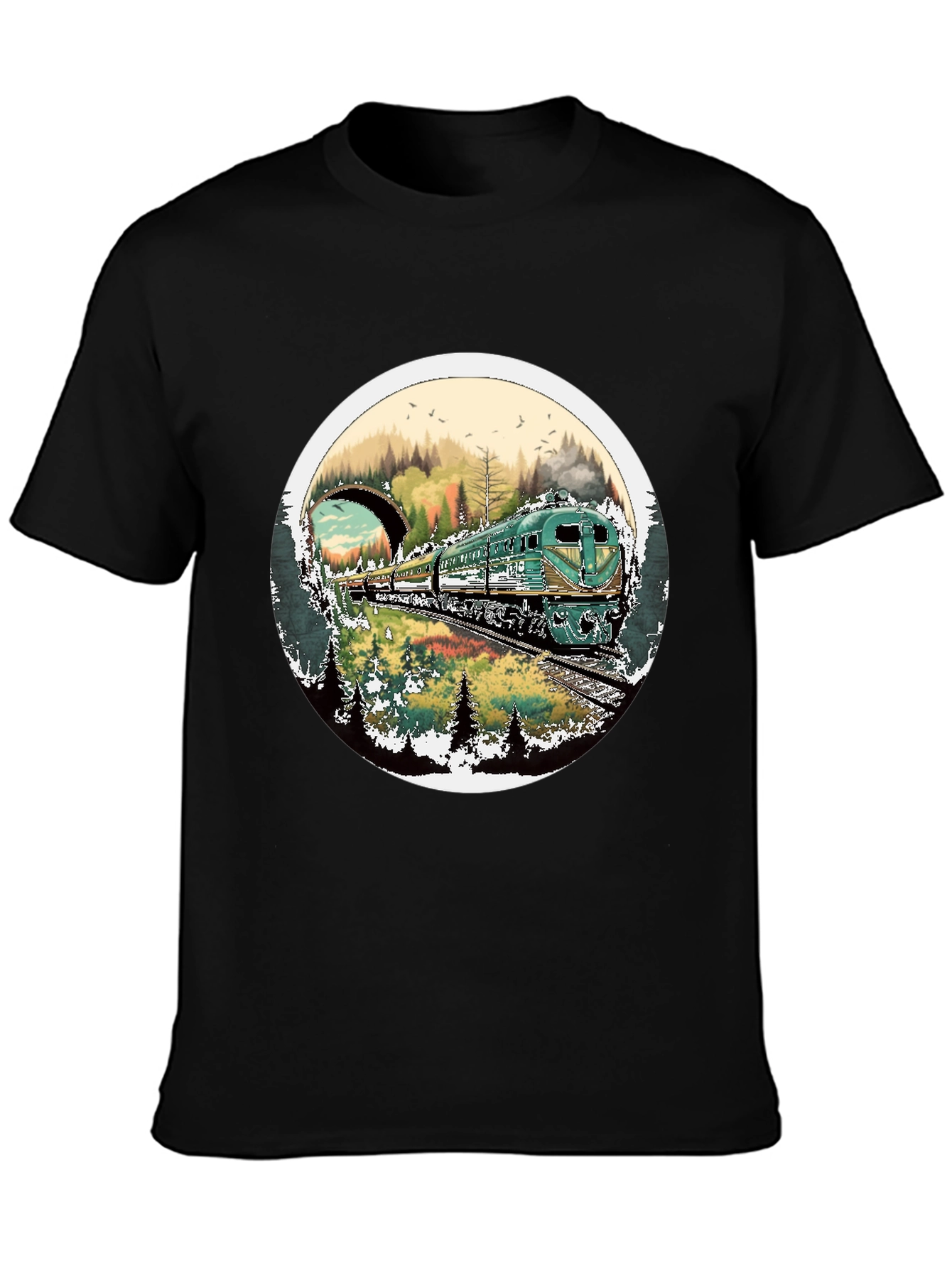 Train Journey T-Shirt - Nature Landscape Tee