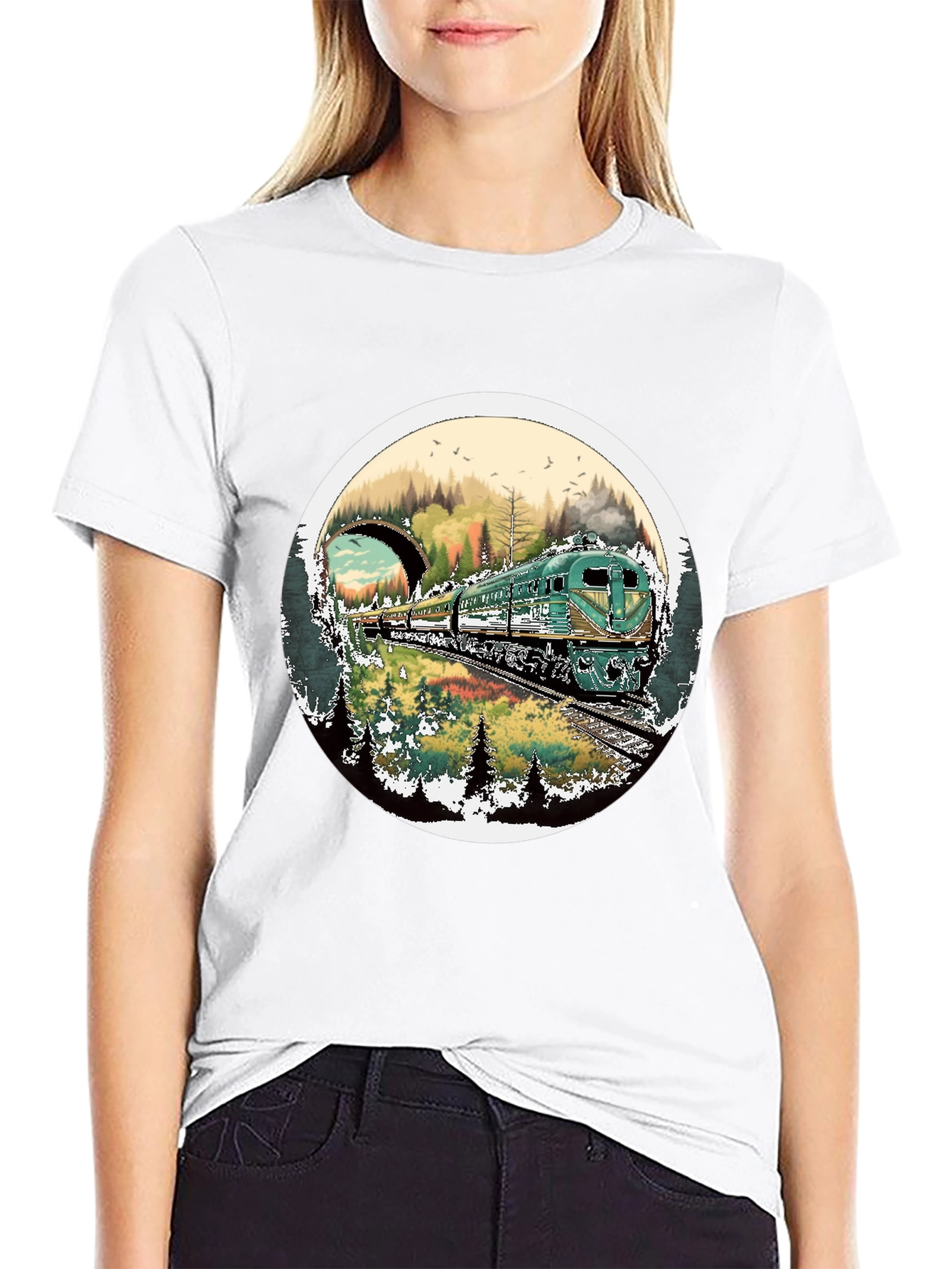 Train Journey T-Shirt - Nature Landscape Tee