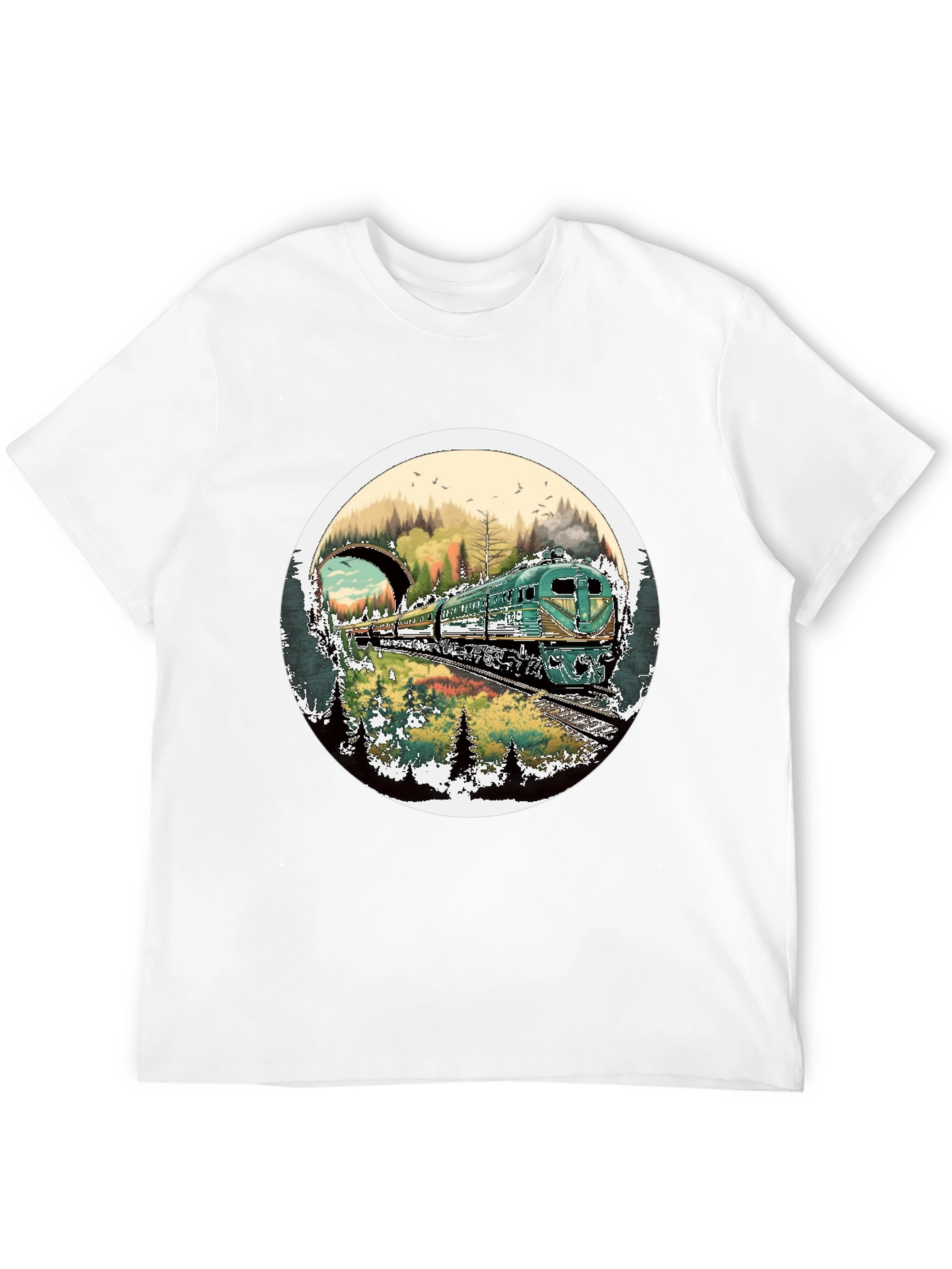 Train Journey T-Shirt - Nature Landscape Tee