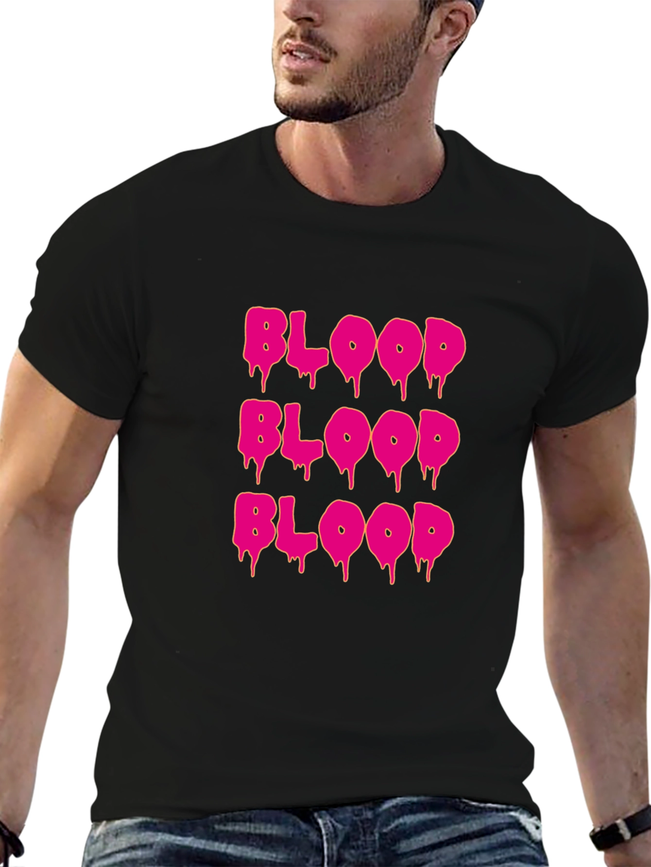 Blood Drip Graphic Tee - Statement T-Shirt