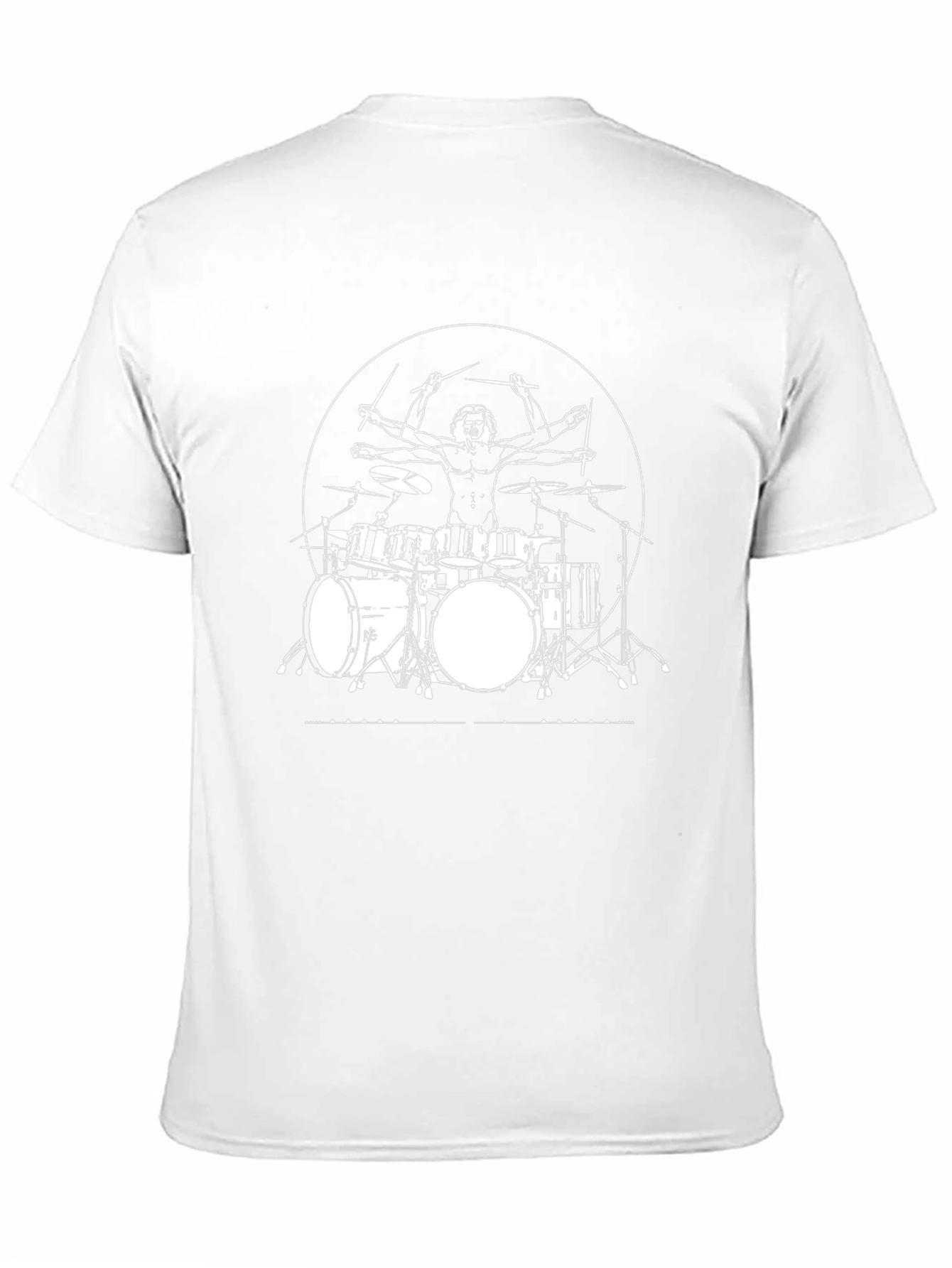 Drummer Man T-Shirt - Vitruvian Drummer